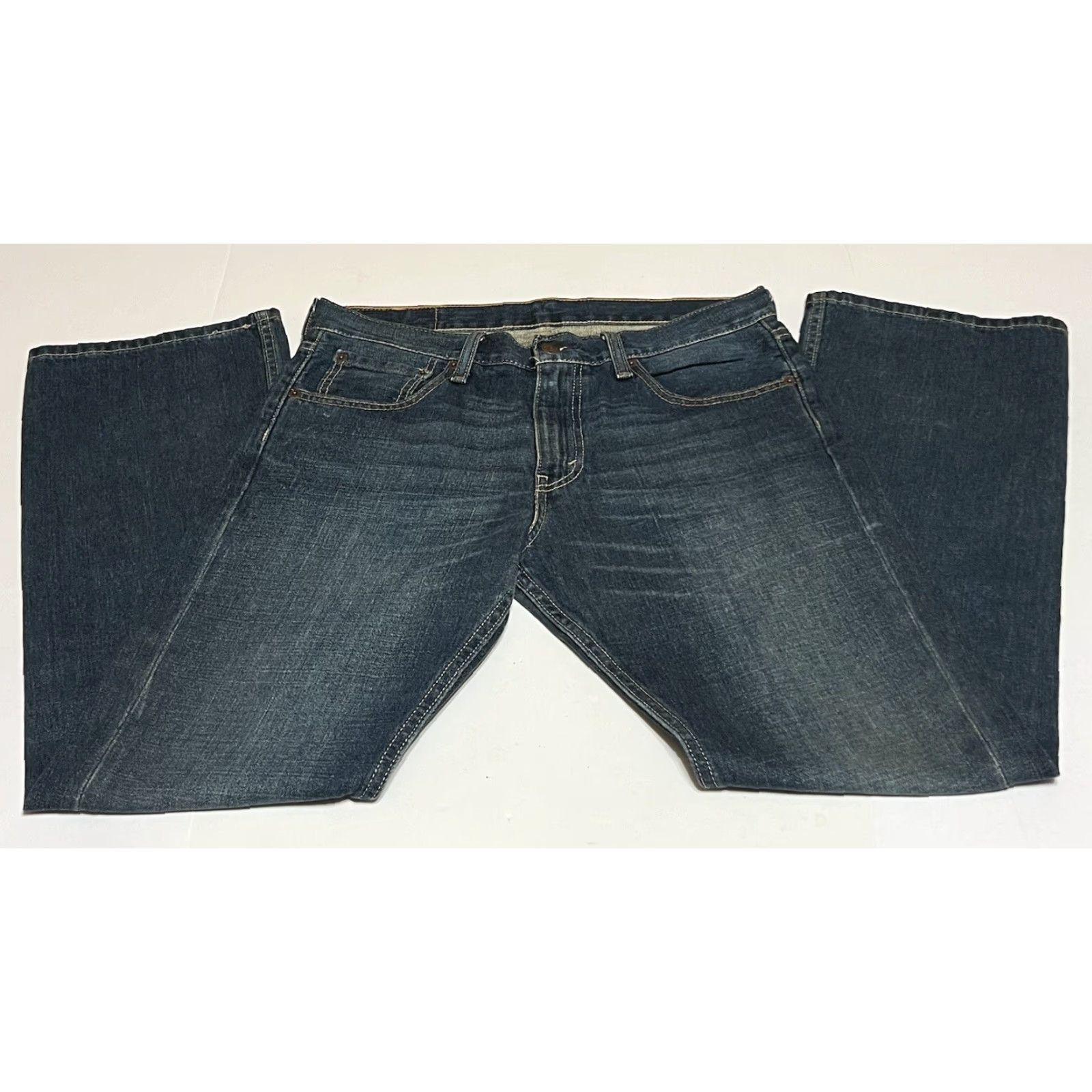Levi's Levi's 527 Jeans Blue Boot Cut Denim Western 34x31 Regular Mens Belt Loops 5-Pocket Cotton Denim Medium Wash Vintage No 527 Model Cowboy Theme Western Size US 34 / EU 50 - 2 Thumbnail