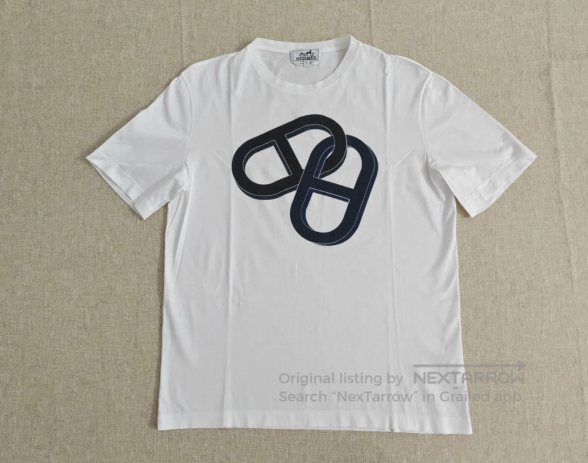 Hermes Hermes Men's Pig Nose Print T-Shirt. Size US S / EU 44-46 / 1 - 1 Thumbnail