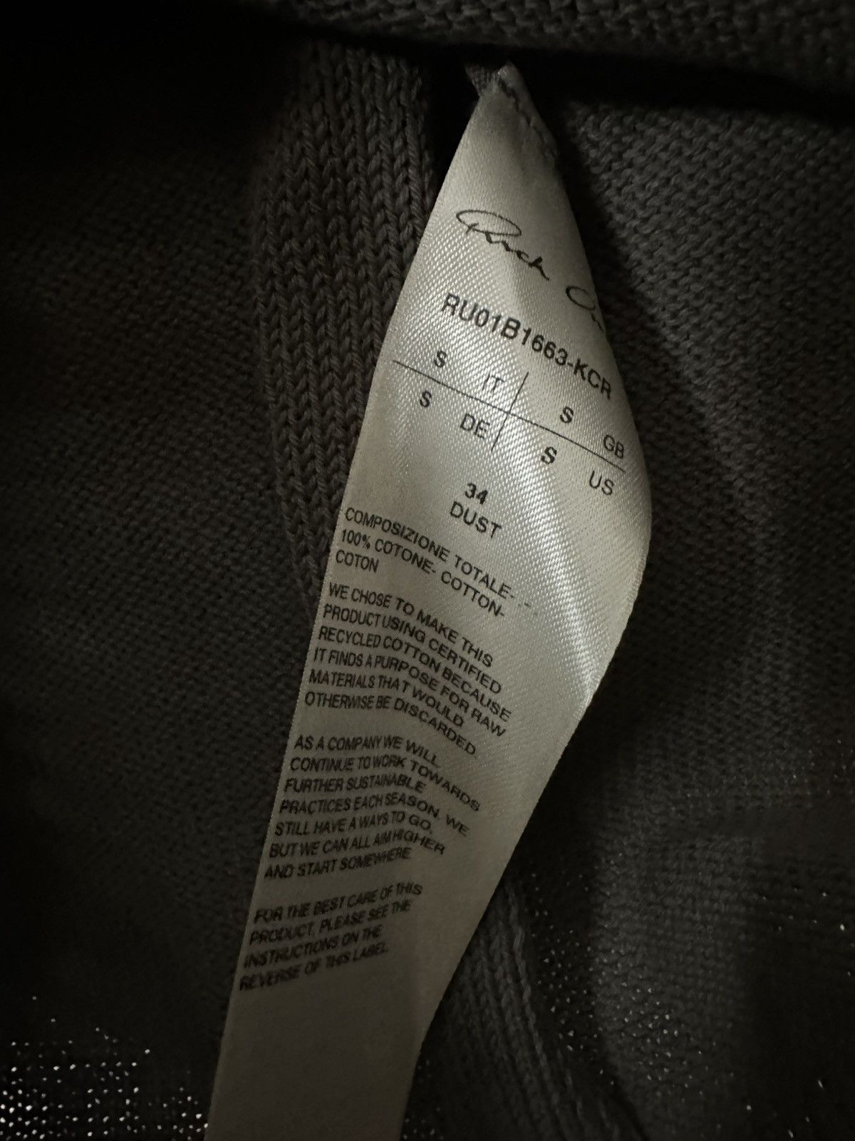 Rick Owens SS22 ‘FOGACHINE’ Shoulder Cutout Sweater Size US S / EU 44-46 / 1 - 9 Thumbnail