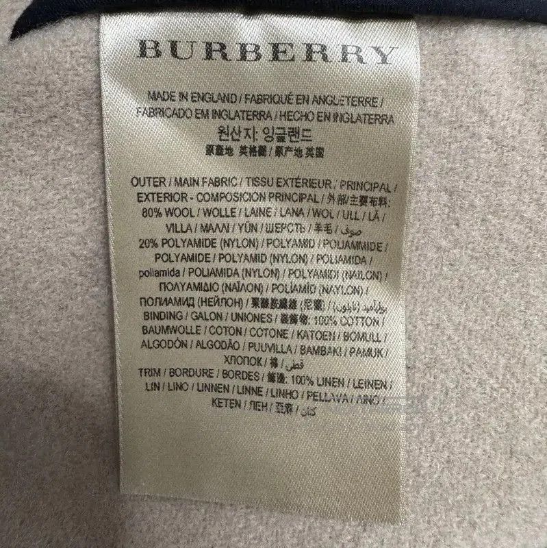 Burberry Burberry Men's Navy Wool Winter Coat. Size US M / EU 48-50 / 2 - 6 Thumbnail