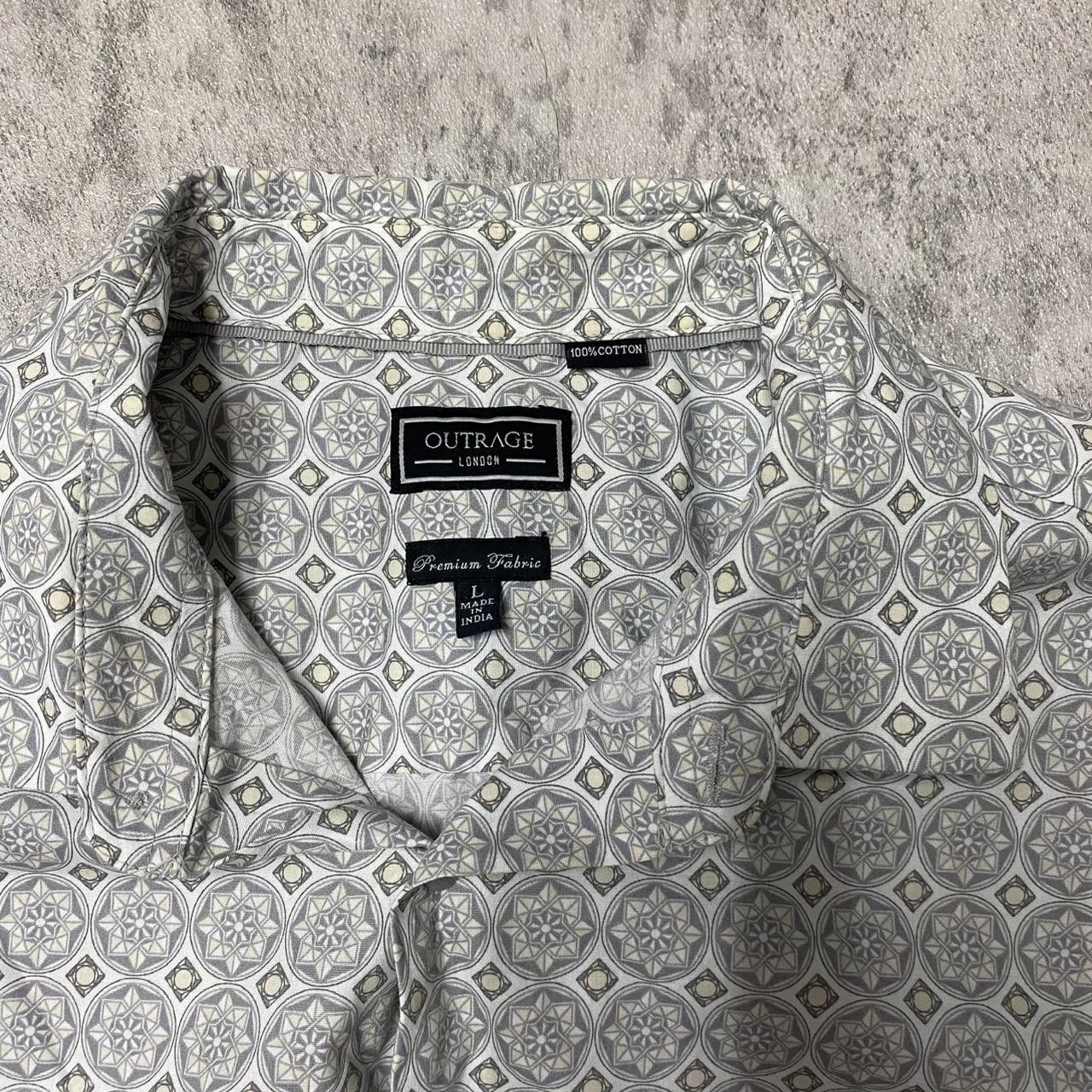 Other White and blue short sleeve button up shirt #Summer Size US L / EU 52-54 / 3 - 3 Thumbnail