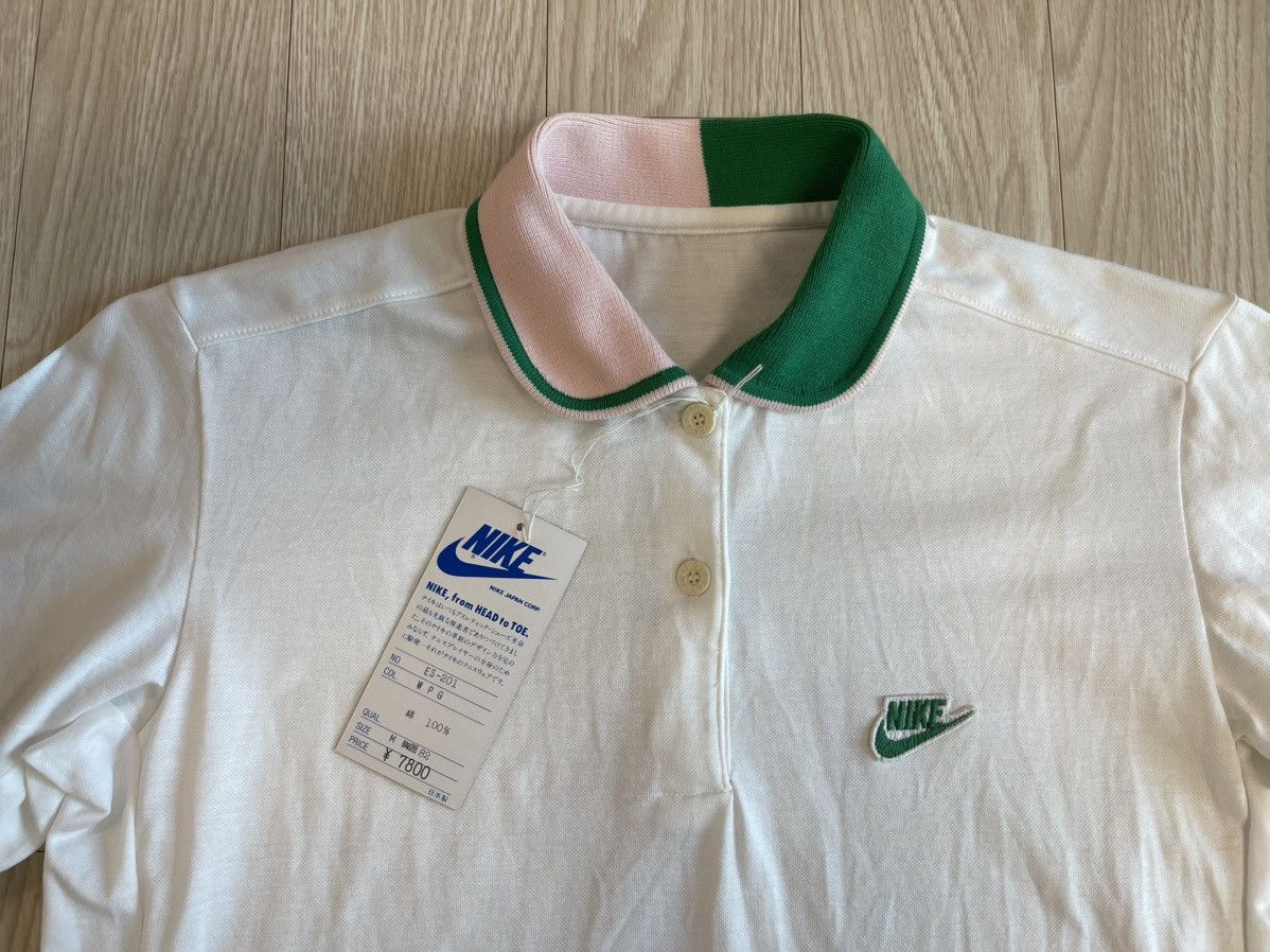 Nike Nike Blue Tag Japan Edition 80’s Vintage Polo Pique T-shirt Size M / US 6-8 / IT 42-44 - 2 Thumbnail