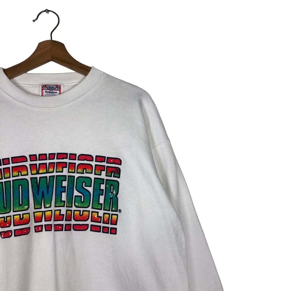 Japanese Brand × Vintage 🔥VINTAGE SWEATSHIRT BUDWEISER BIG LOGO Size US L / EU 52-54 / 3 - 6 Thumbnail
