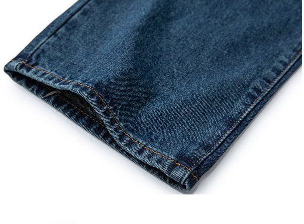 Jean Japanese retro dark blue men's casual straight jeans Size US 32 / EU 48 - 5 Thumbnail