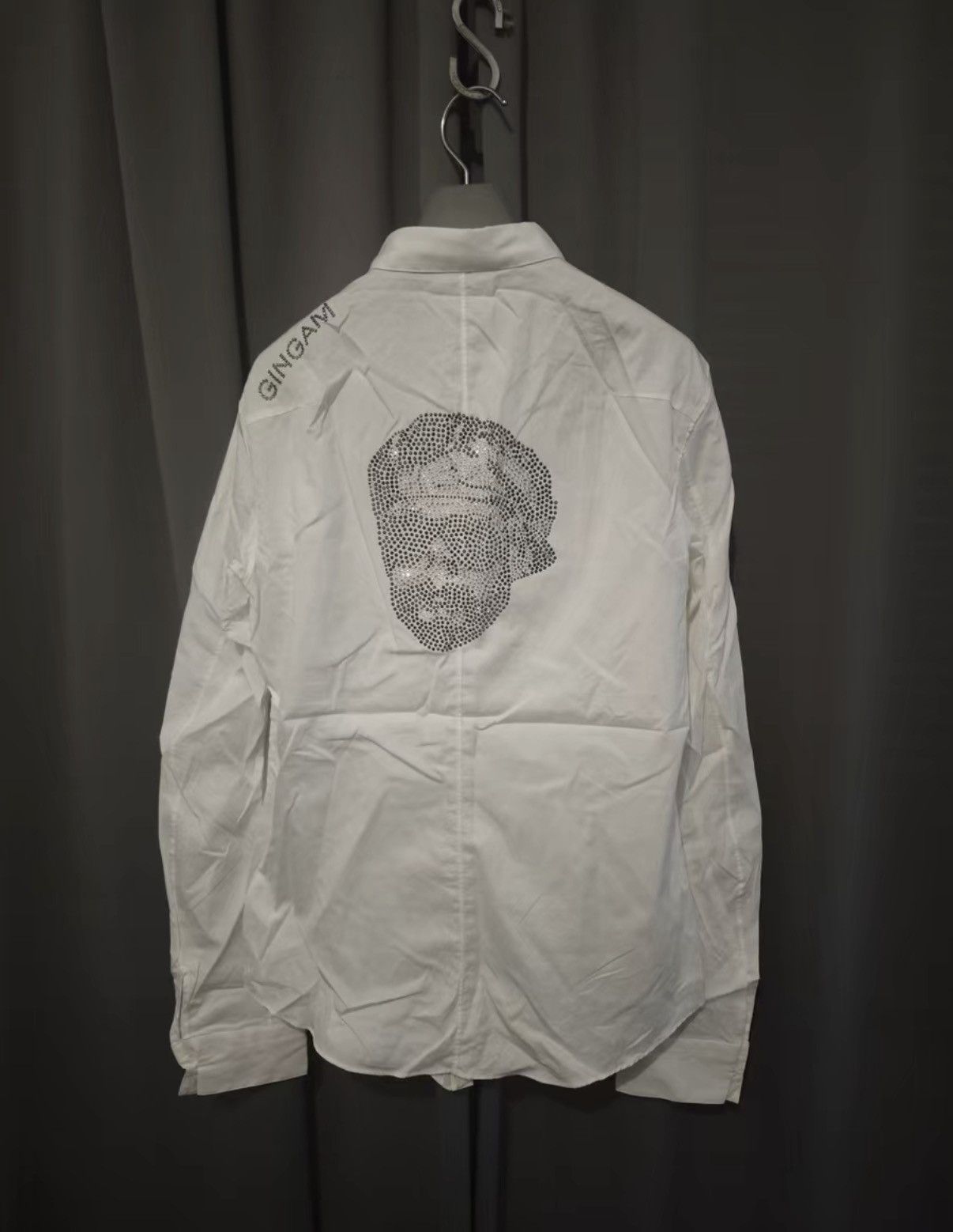 Julius Julius 7 Rhinestone Portrait Hidden Button Shirt Size US S / EU 44-46 / 1 - 1 Thumbnail