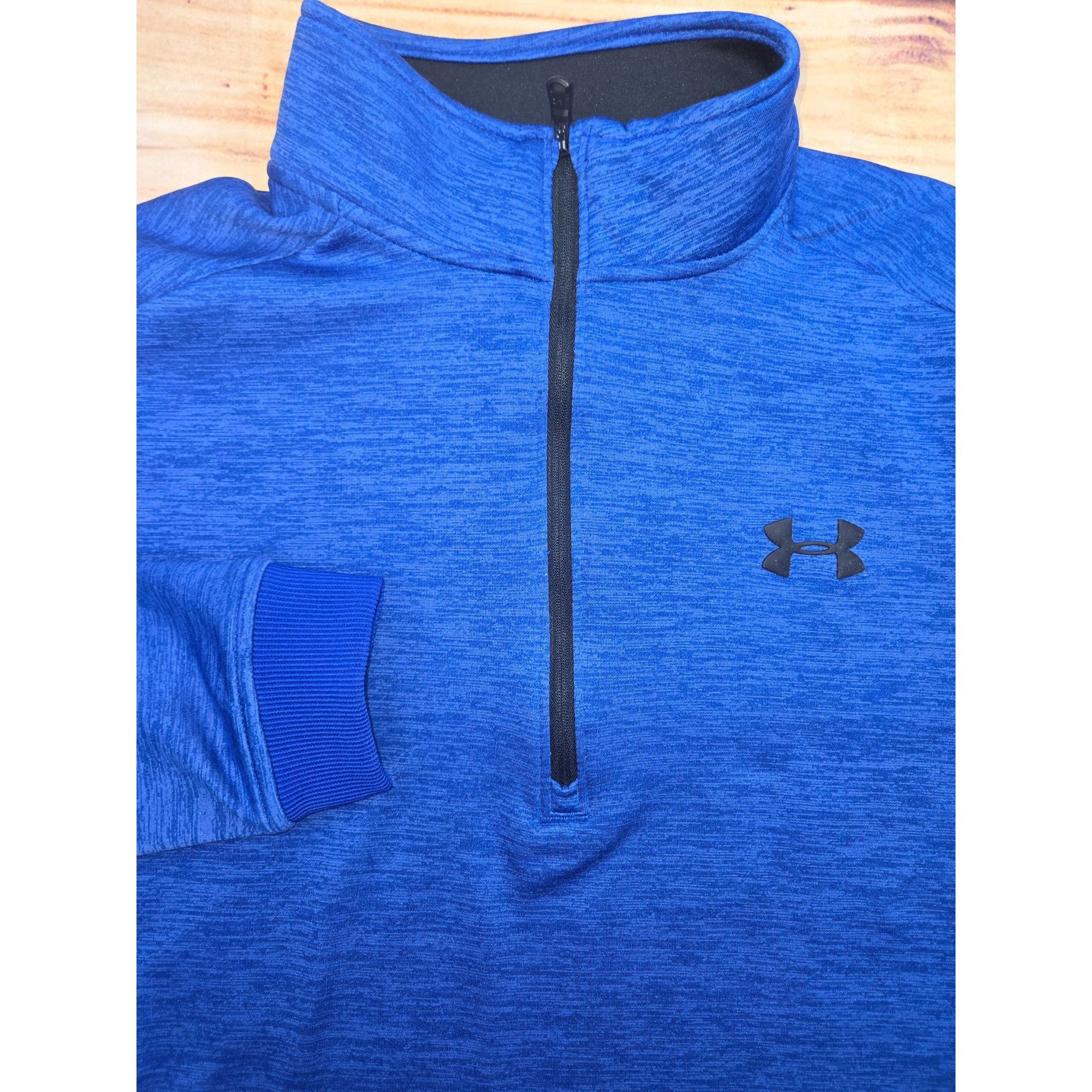 Under Armour Under Armour Blue ColdGear 1/4 Zip Pullover Mens Size Mediu Size US M / EU 48-50 / 2 - 3 Thumbnail