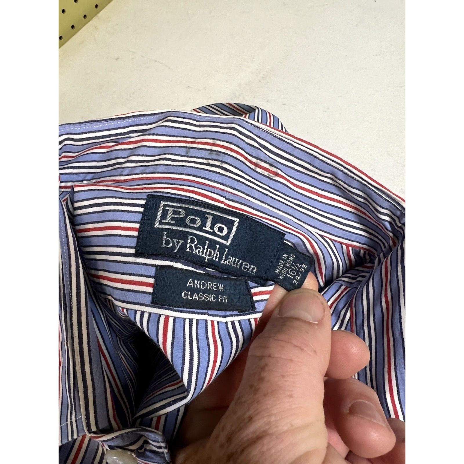 Ralph Lauren Polo Ralph Lauren Dress Shirt 16.5 34/35 Multicolor Long Sleeve Classic Fit Button Collar Point Cuff Mens Size US XL / EU 56 / 4 - 5 Thumbnail