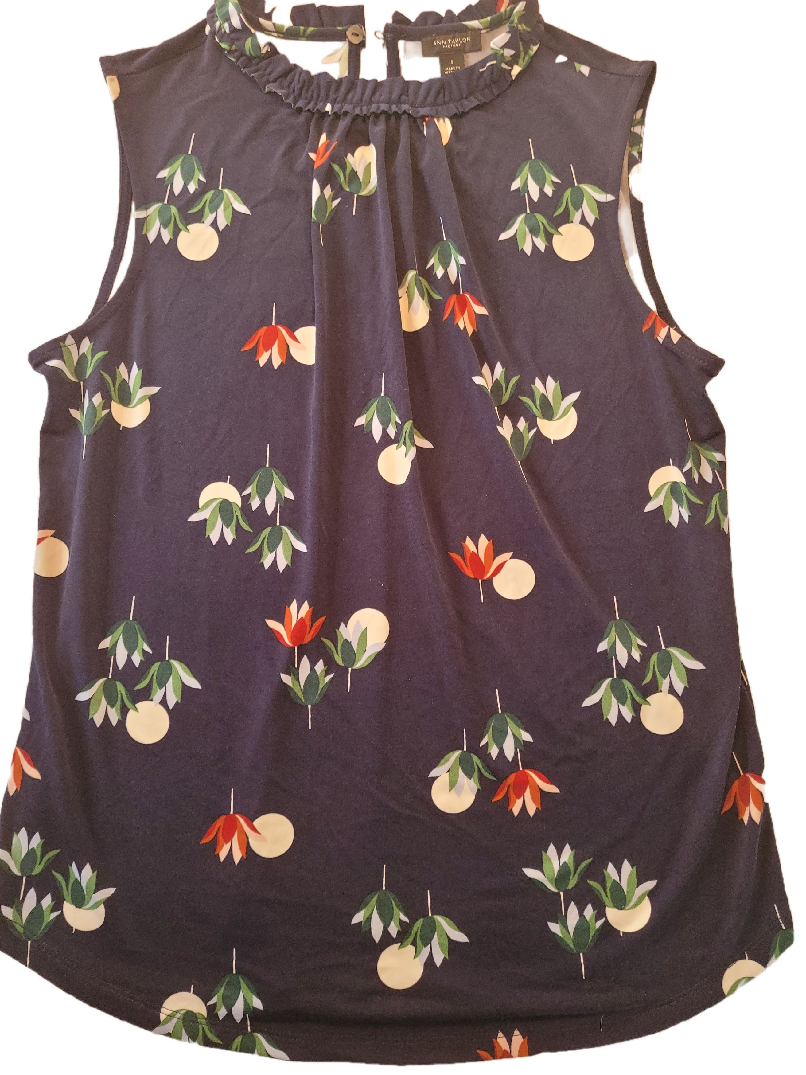 Ann Taylor floral blouse Size S / US 4 / IT 40 - 1 Thumbnail