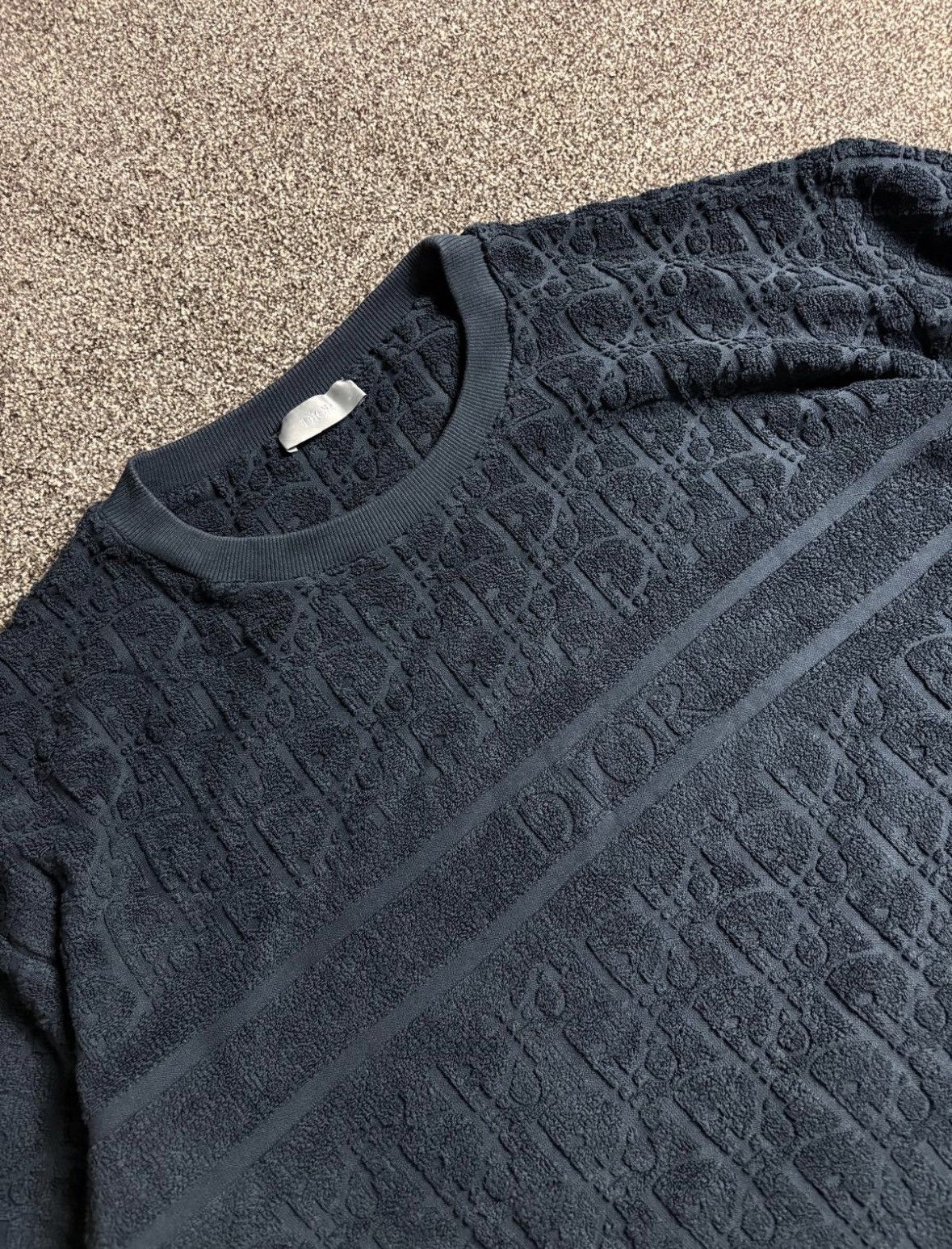 Dior Christian Dior Oblique Towelling T Shirt Size US M / EU 48-50 / 2 - 1 Thumbnail