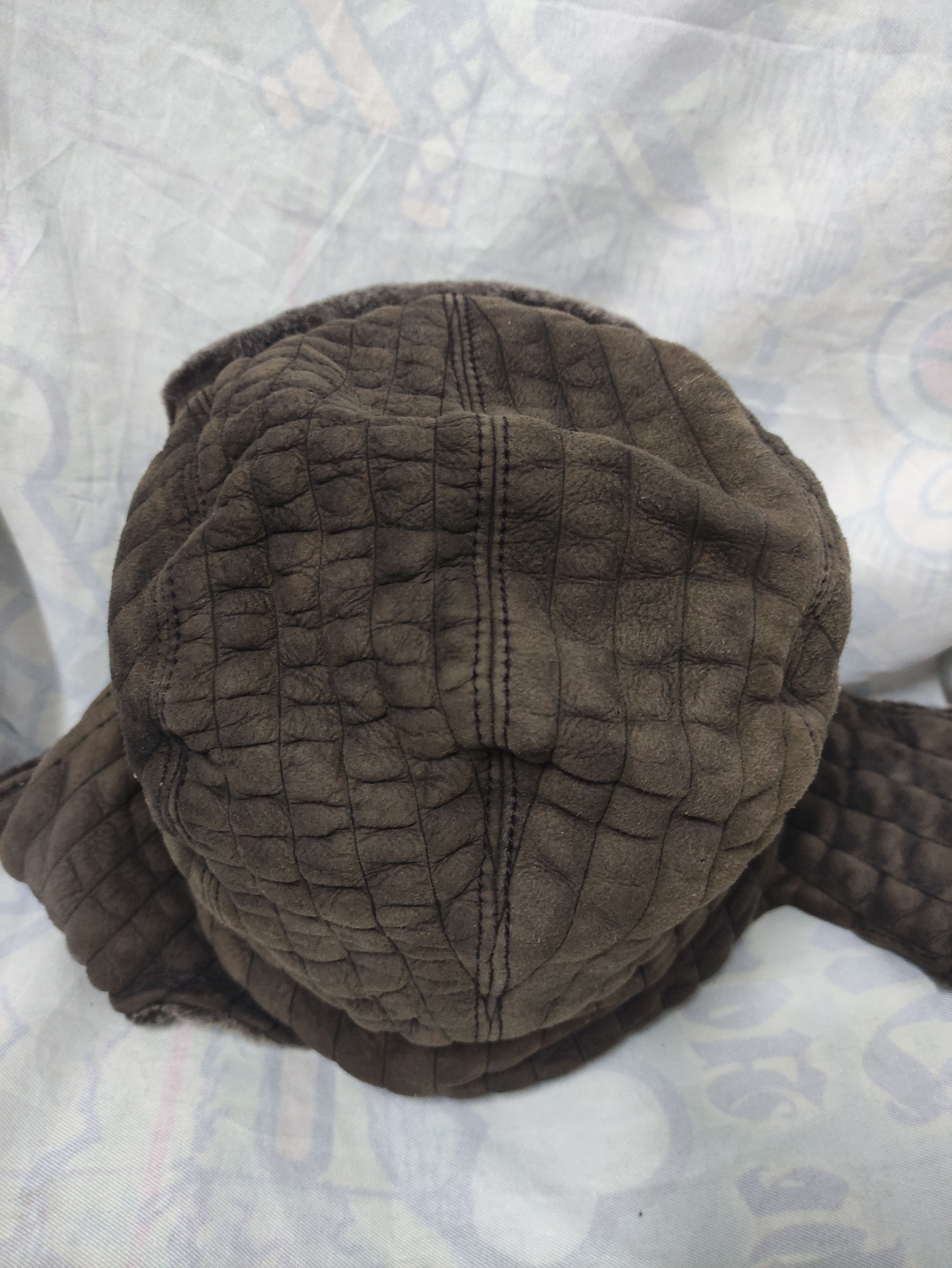 Giorgio Armani GIORGIO ARMANI VINTAGE TRAPPER HAT SUEDE LEATHER Size ONE SIZE - 4 Thumbnail