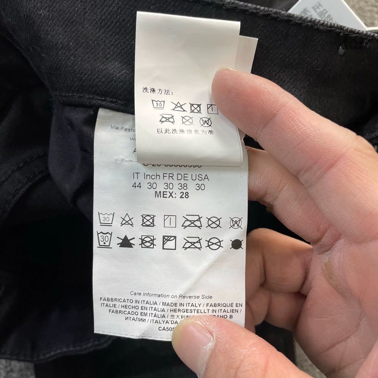 Versace Versace Black Logo Jeans Size US 30 / EU 46 - 3 Thumbnail