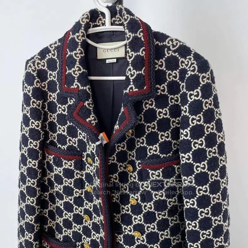 Gucci Gucci Coarse tweed full print jacket Size XS / US 0-2 / IT 36-38 - 2 Thumbnail