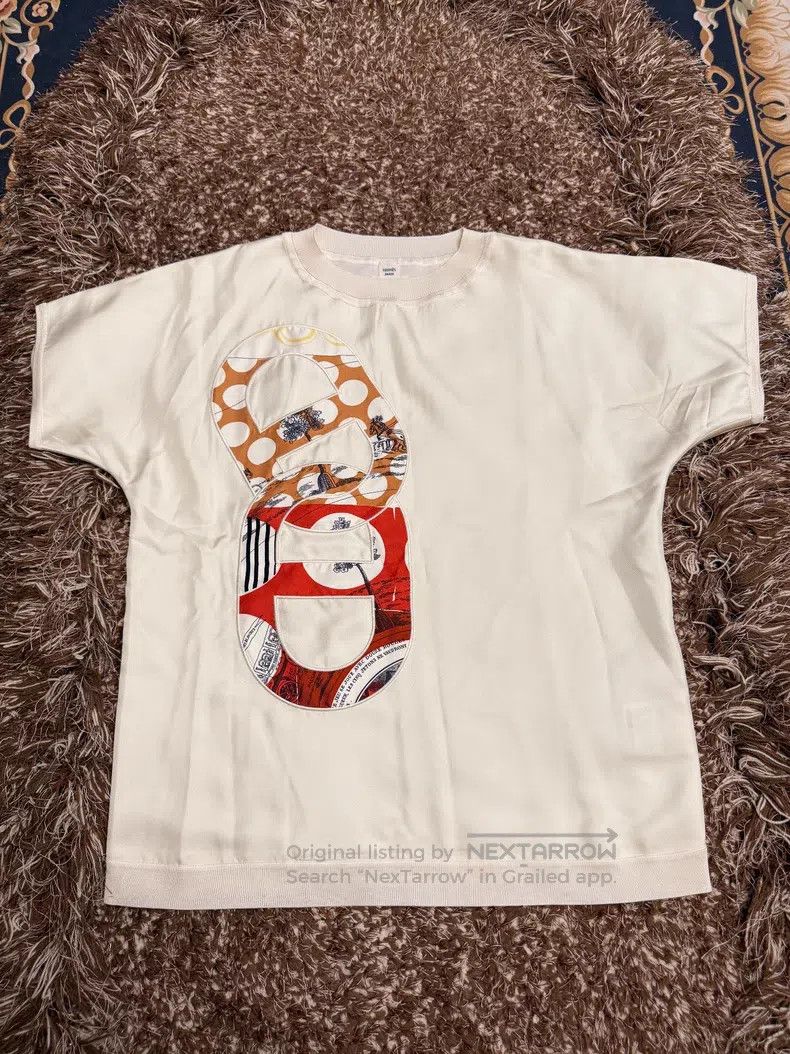 Hermes Hermes Silk Short Sleeve Top Size XS / US 0-2 / IT 36-38 - 2 Thumbnail