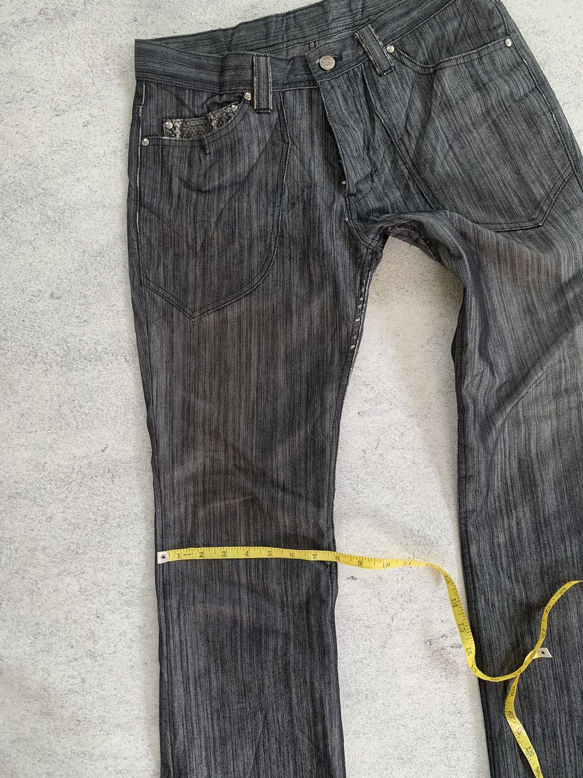 If Six Was Nine × Japanese Brand × Tornado Mart Takaiq japanese snake skin pocket pants Size US 32 / EU 48 - 12 Thumbnail