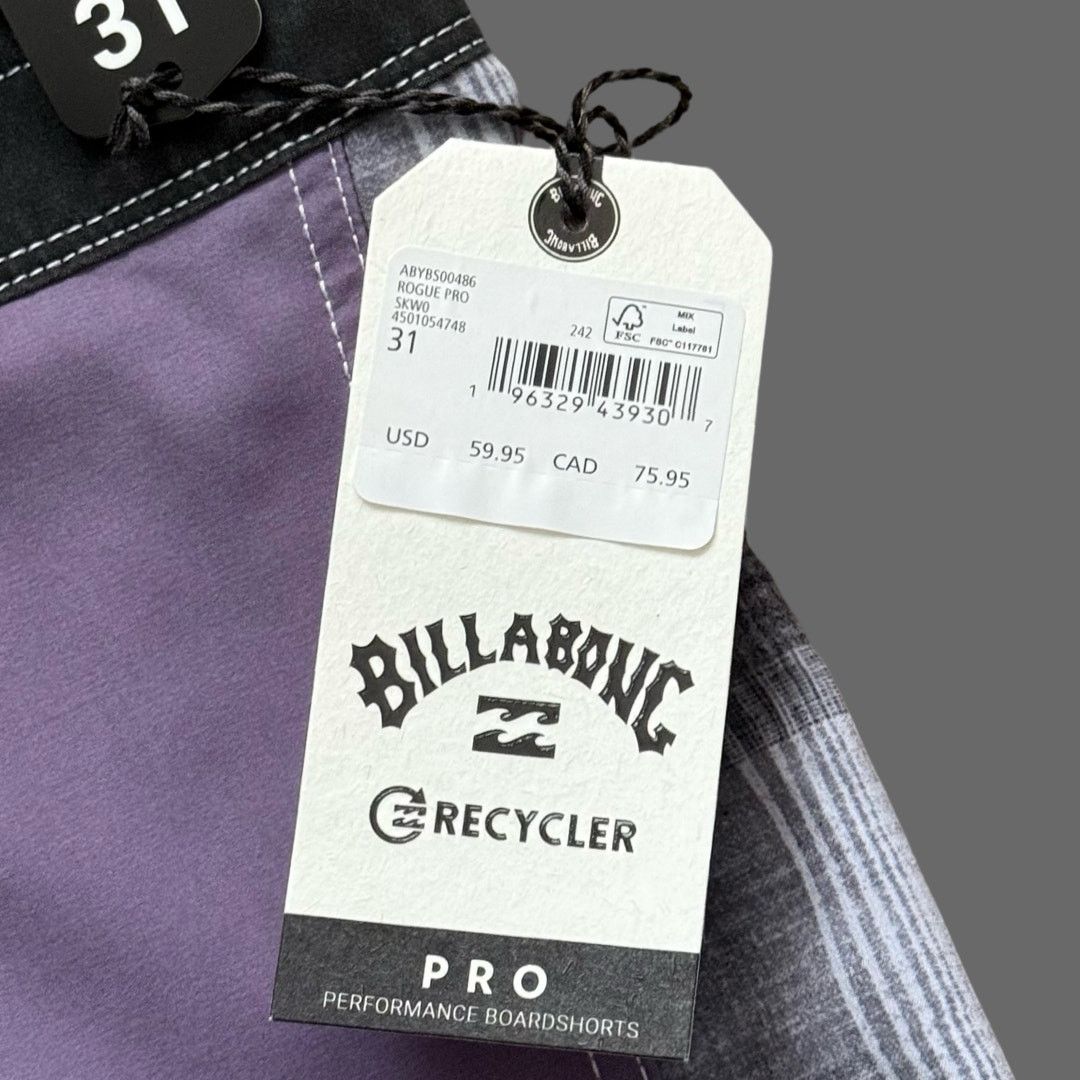 Billabong Billabong Rogue Pro 20" Boardshorts Faded Purple Size 31 NWT Size US 31 - 5 Thumbnail