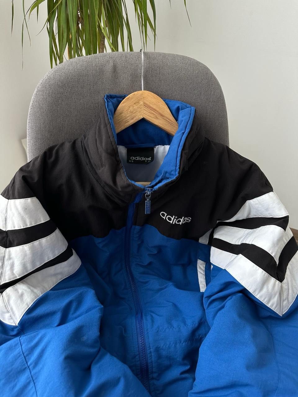 Adidas × Vintage Vintage Adidas Retro Blue 90’s Distressed Jacket Size US L / EU 52-54 / 3 - 16 Thumbnail