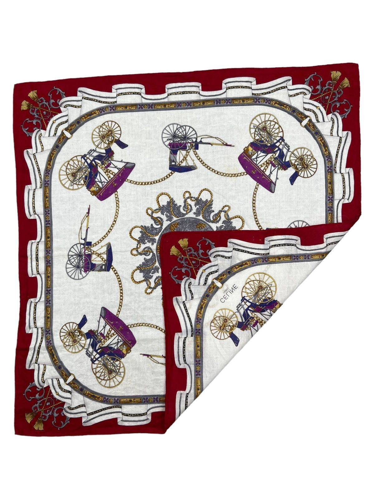 Celine Celine Handkerchief Neckerchief Bandana Pocketsquare Size ONE SIZE - 4 Thumbnail