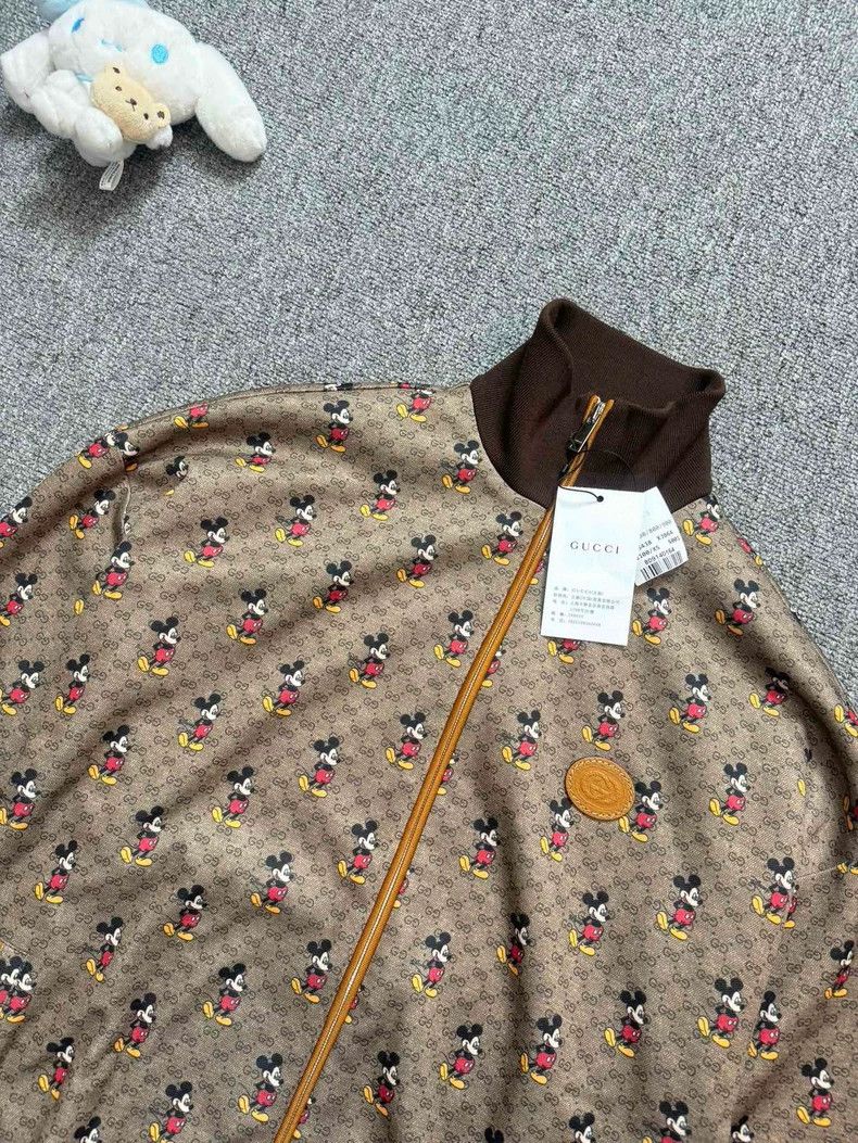 Gucci GucciBrown Mickey old flower full logo jacket 2503-Nextarro Size US XS / EU 42 / 0 - 3 Thumbnail