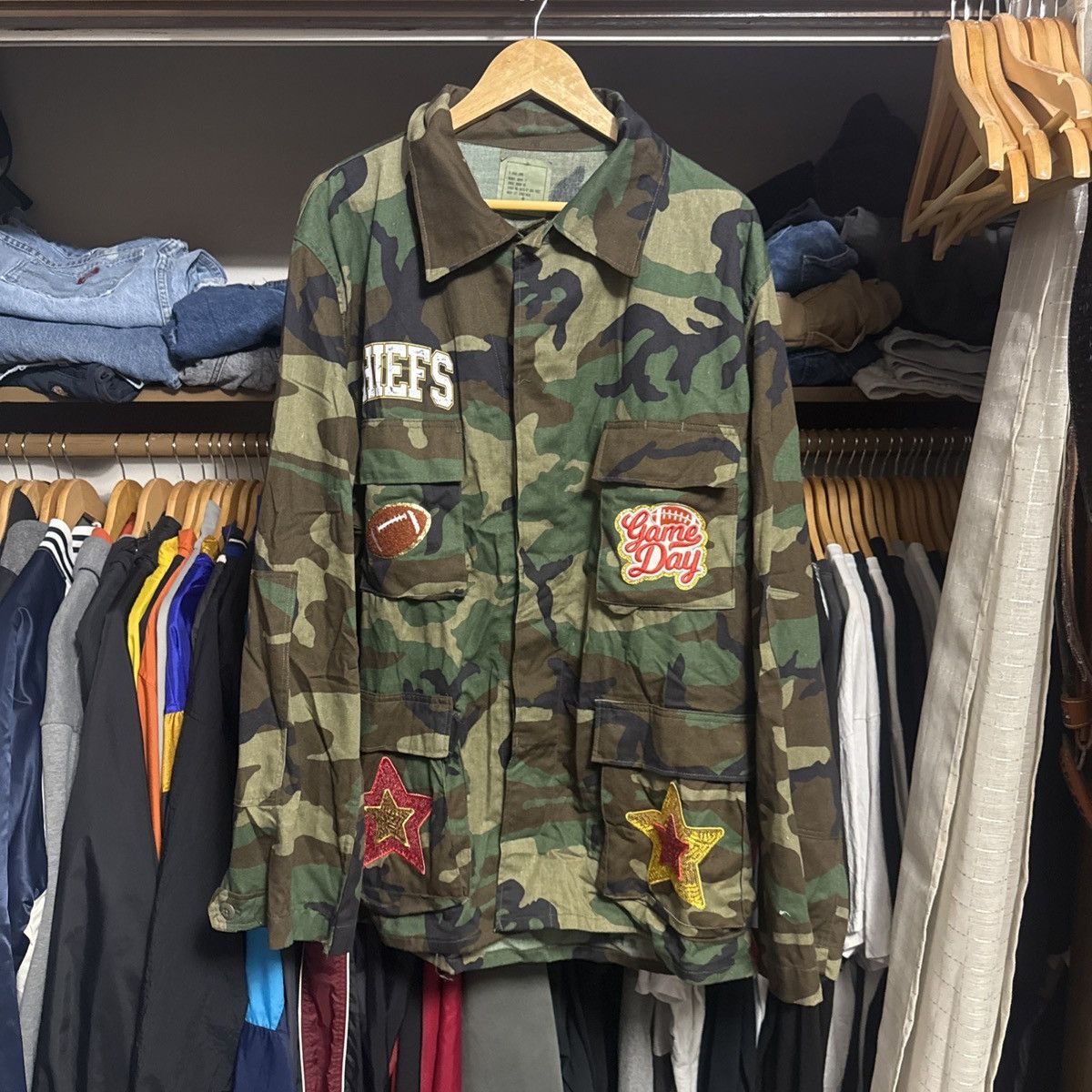 Other Kansas City Chiefs Camo Button Up Long Sleeve Jacket XL Size US XL / EU 56 / 4 - 1 Thumbnail