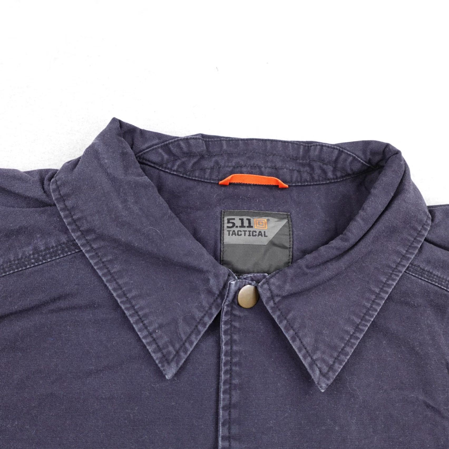 Vintage 5.11 Tactical Jacket Men 2XL Navy Blue Lined Snap Front Utility Bomber Work Coat Size US XXL / EU 58 / 5 - 2 Thumbnail