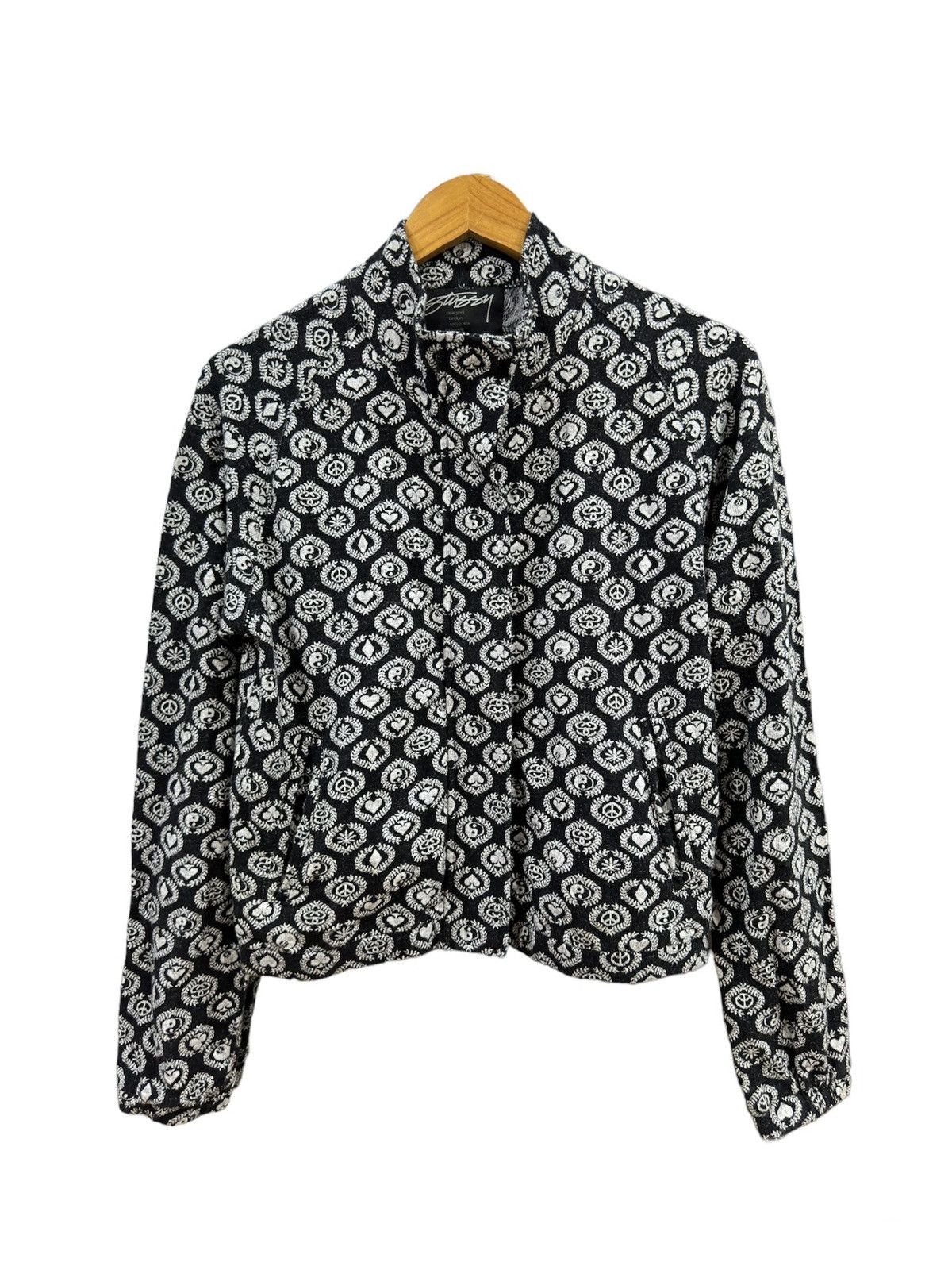 Stussy Stüssy Ol Yin Yang Black Jade Towel Zipper Jacket Size US M / EU 48-50 / 2 - 2 Thumbnail