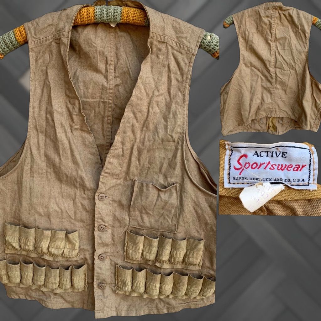 Sears VINTAGE Sears, Roebuck and Co Hunting Vest Shirt Mens 46 Beige Outdoor 90s Hunters Size US S / EU 44-46 / 1 - 1 Thumbnail
