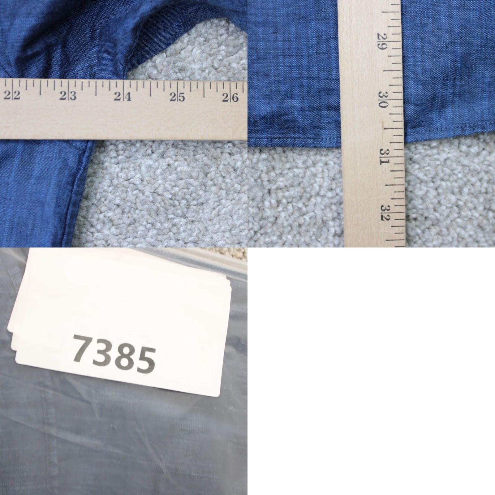 Ted Baker Ted Baker London Shirt Mens 3XL XXXL Blue Linen/Cotton Button-Up Long Sleeve Size US XXL / EU 58 / 5 - 9 Thumbnail