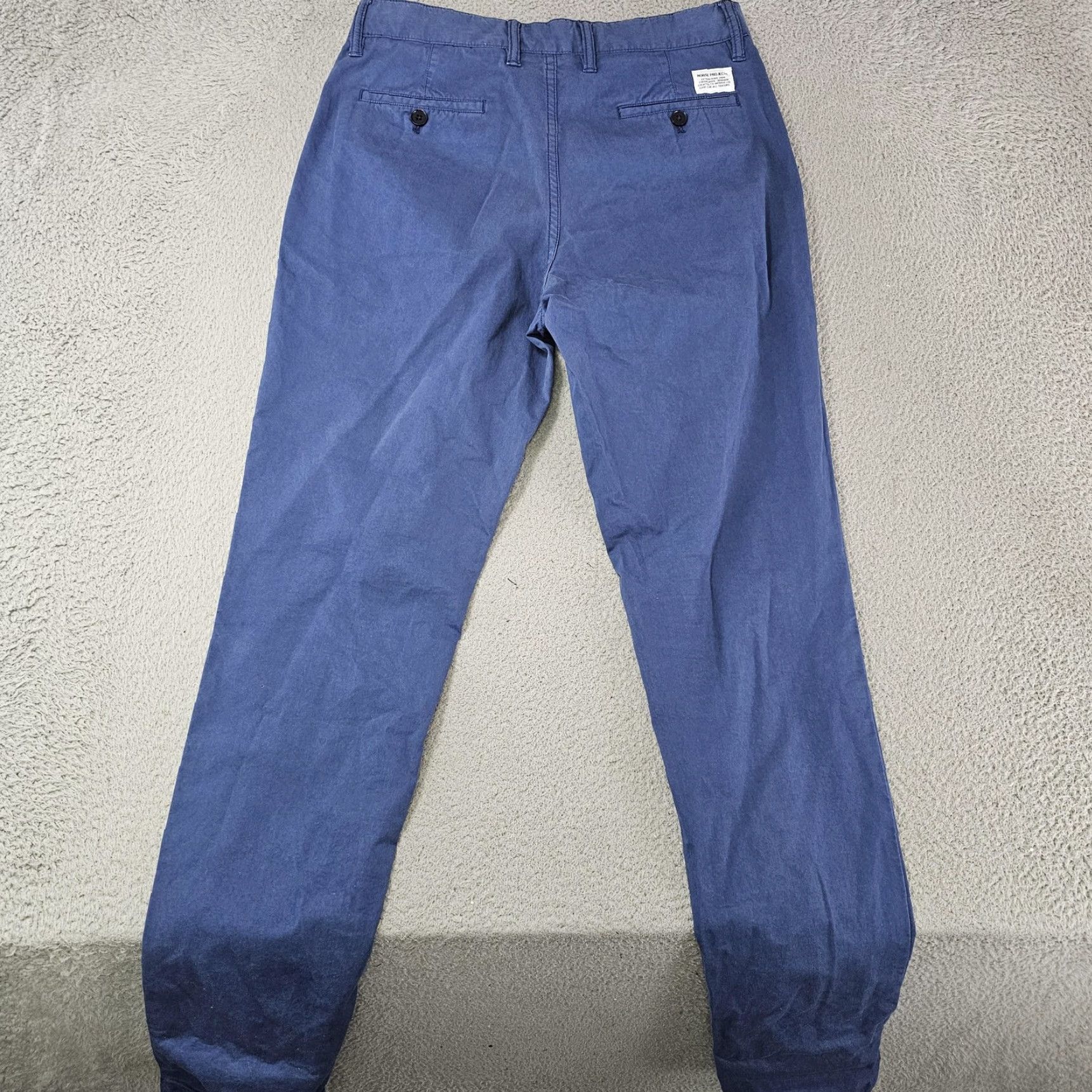 Norse Projects Norse Projects Pants Mens 28 Slim Light Twill AROS Chinos Blue Button Fly Casual Size US 28 / EU 44 - 7 Thumbnail