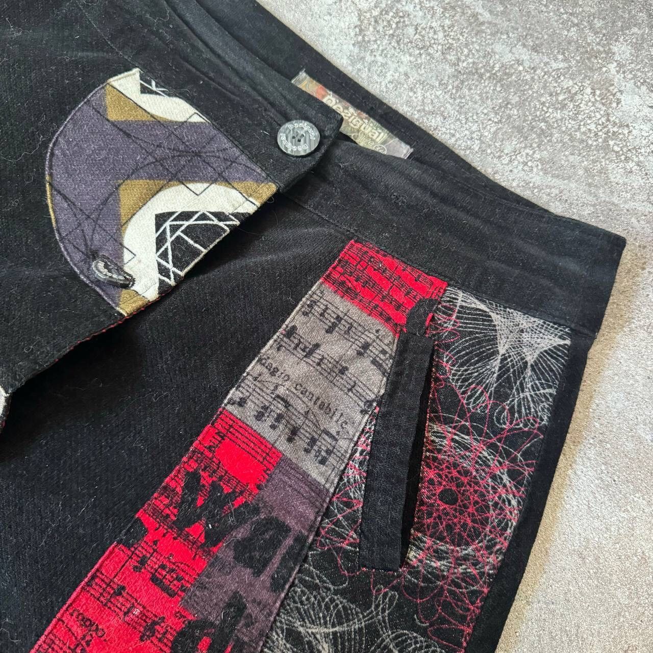 Hysteric Glamour × If Six Was Nine × Japanese Brand Desigual Y2K Crazy Abstract Skirt Size 32" / US 10 / IT 46 - 4 Thumbnail