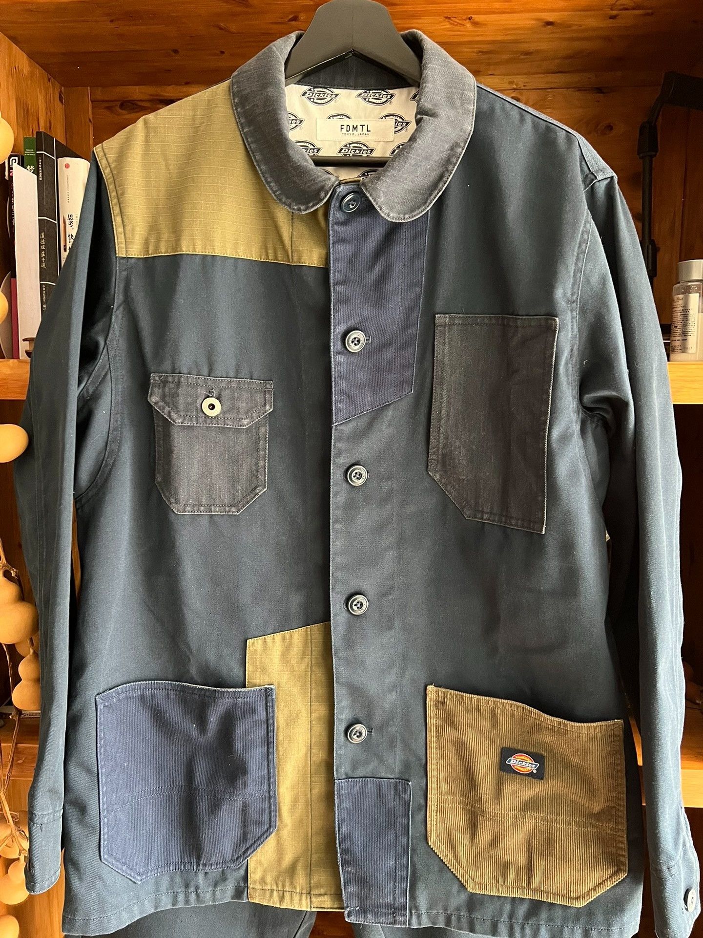 FDMTL FDMTL Dickies Indigo Patchwork Hunting Jacket Set Size US XL / EU 56 / 4 - 4 Thumbnail