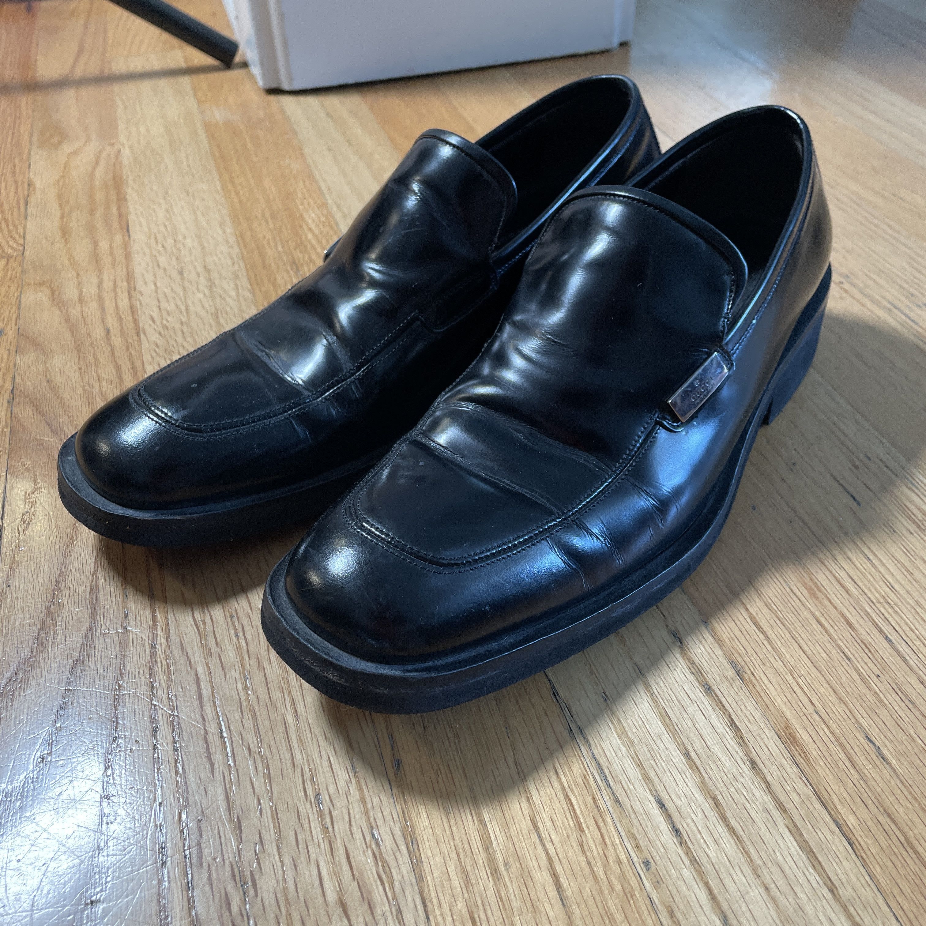 Gucci Vintage Gucci Made in Italy Square Toe Loafers | Grailed