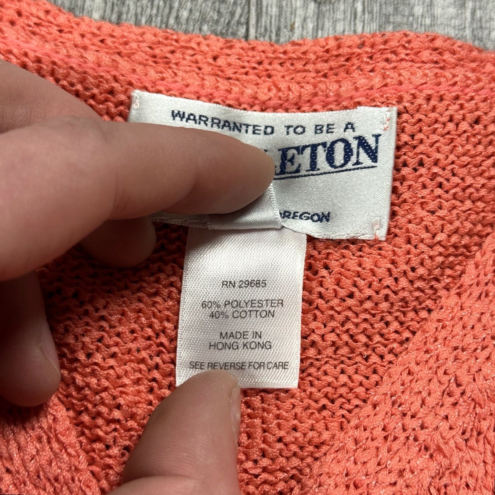 Pendleton Pendleton Women's Cardigan Knit V-Neck Sweater Pink Coral Button Front M Size M / US 6-8 / IT 42-44 - 4 Thumbnail