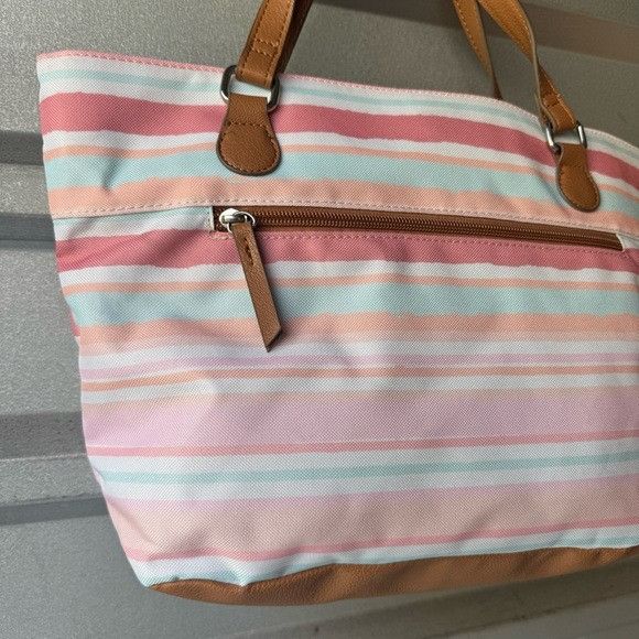 Other NWT LILY BLOOM KELSEY TOTE BAG PAINTED STRIPE Size ONE SIZE - 7 Thumbnail