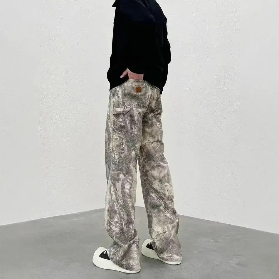 Japanese Brand Retro loose casual hip-hop camouflage jeans Size US 32 / EU 48 - 3 Thumbnail