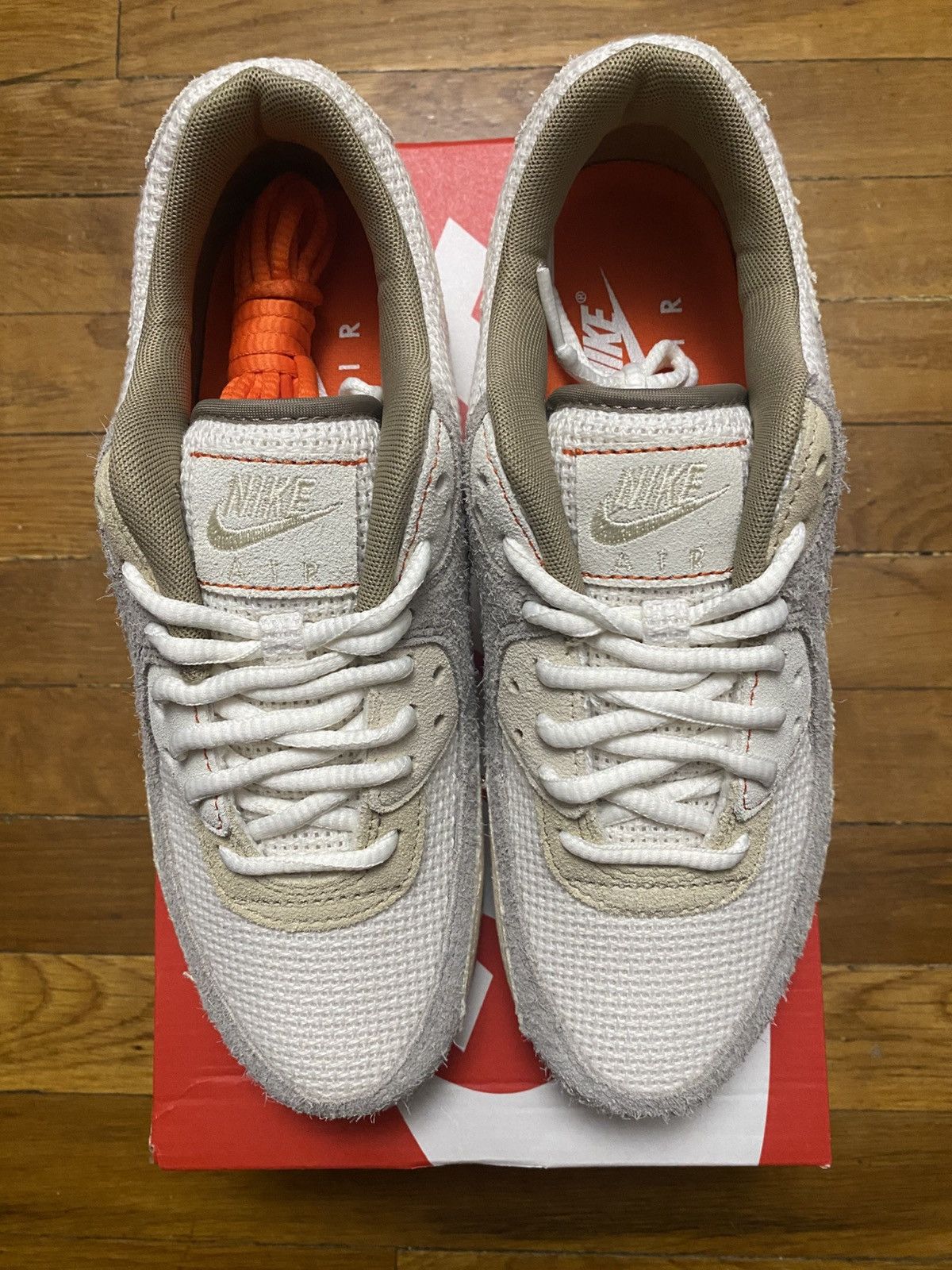 Nike Size 7.5 - Air Max 90 Premium Muslin Sail Pale Ivory Men’s Size US 7.5 / EU 40-41 - 4 Thumbnail