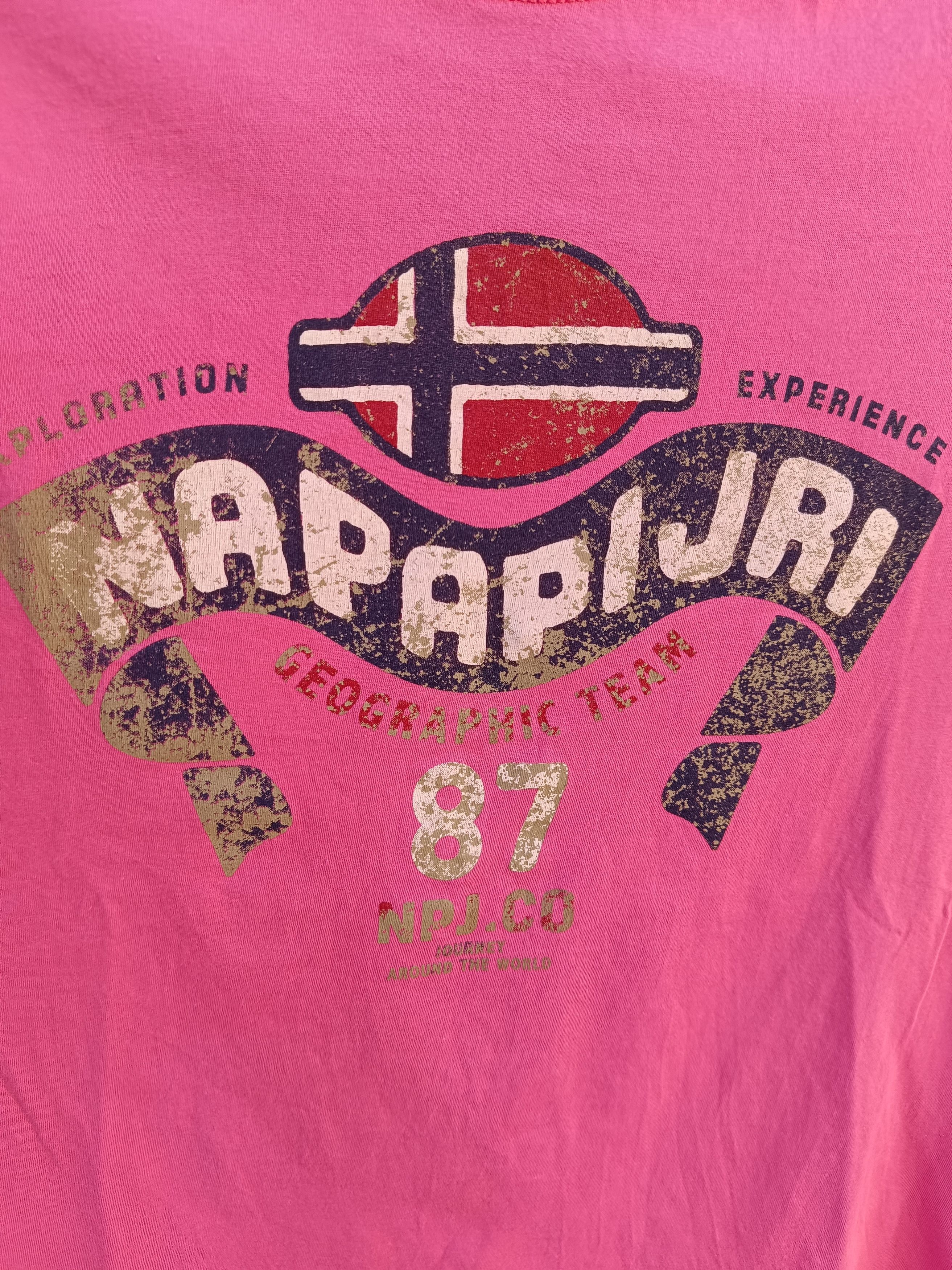 Napapijri Napapijri T-shirt Size L Pink Size US L / EU 52-54 / 3 - 4 Thumbnail