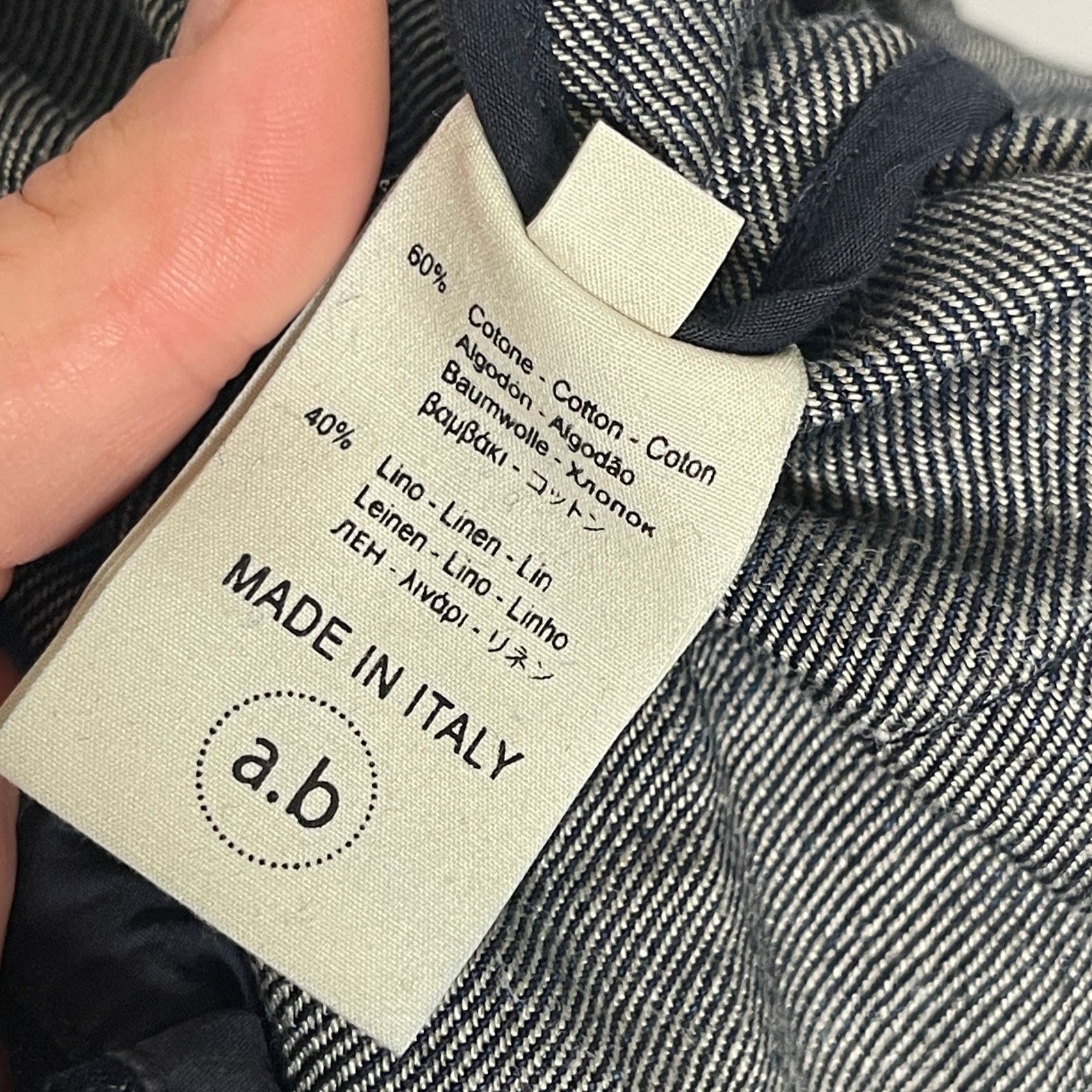 Other APUNTOB COTTON LINEN INDIGO PULL ON TROUSERS SZ XS Size 24" / US 00 / IT 34 - 9 Thumbnail