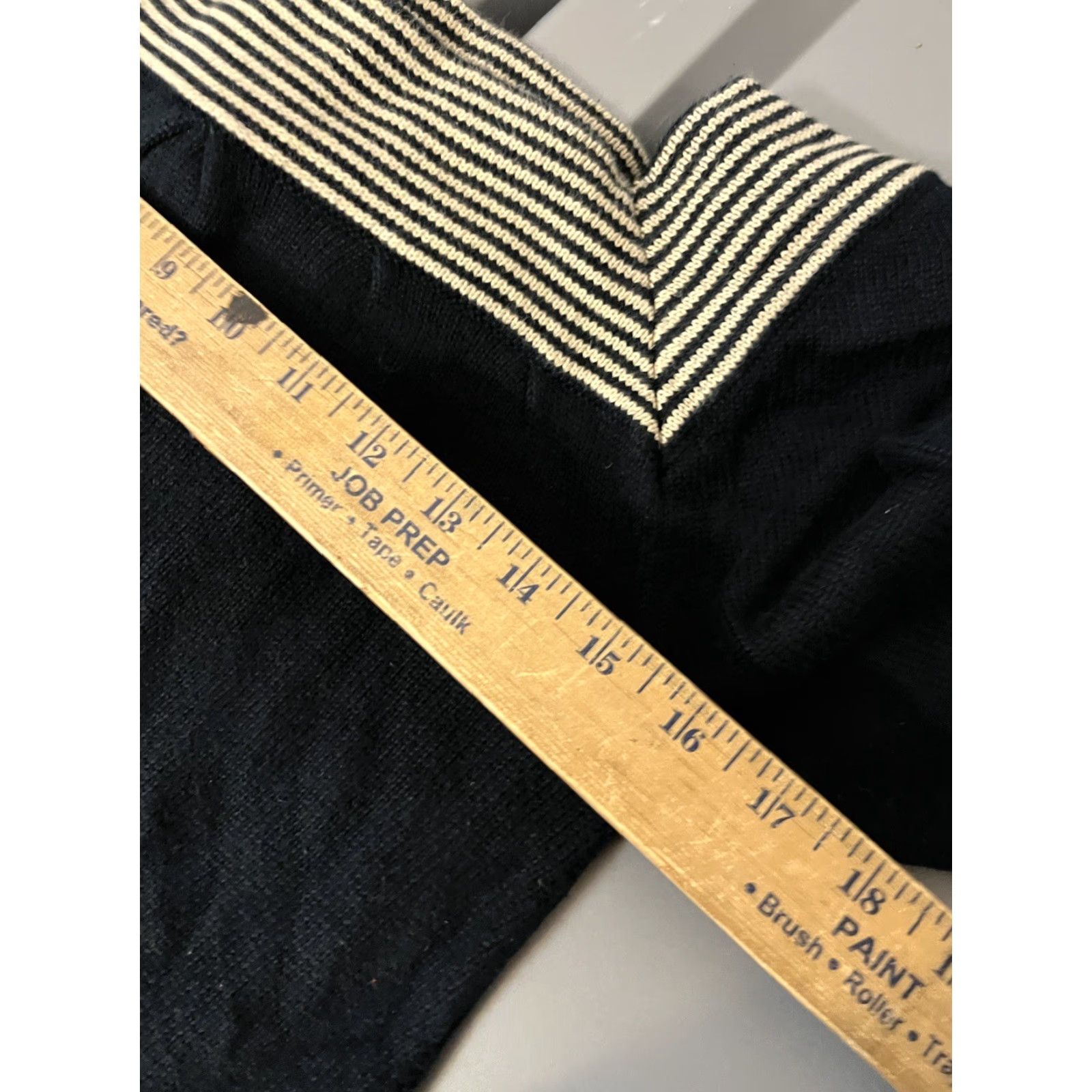 Banana Republic Banana Republic Sweater Women's M Black 3/4 Sleeve Knit Crew Neck Pullover Classic Casual Solid Knit Seasonal Fall Spring Summer Winter Size M / US 6-8 / IT 42-44 - 4 Thumbnail
