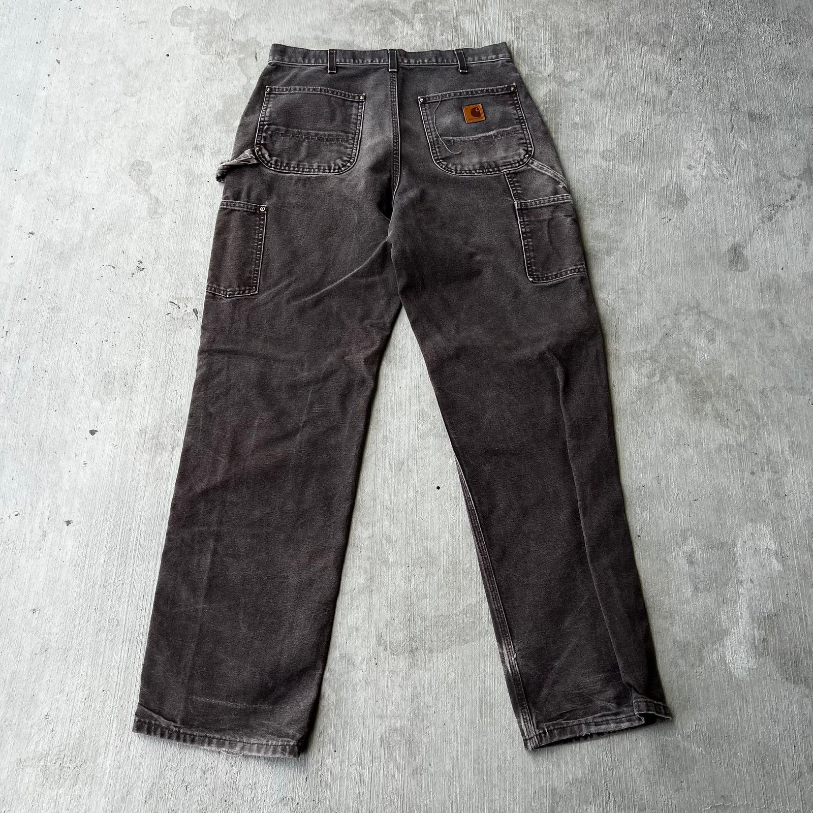 Carhartt × Vintage Carhartt faded brown double knee work wear carpenter pants Size US 32 / EU 48 - 5 Thumbnail