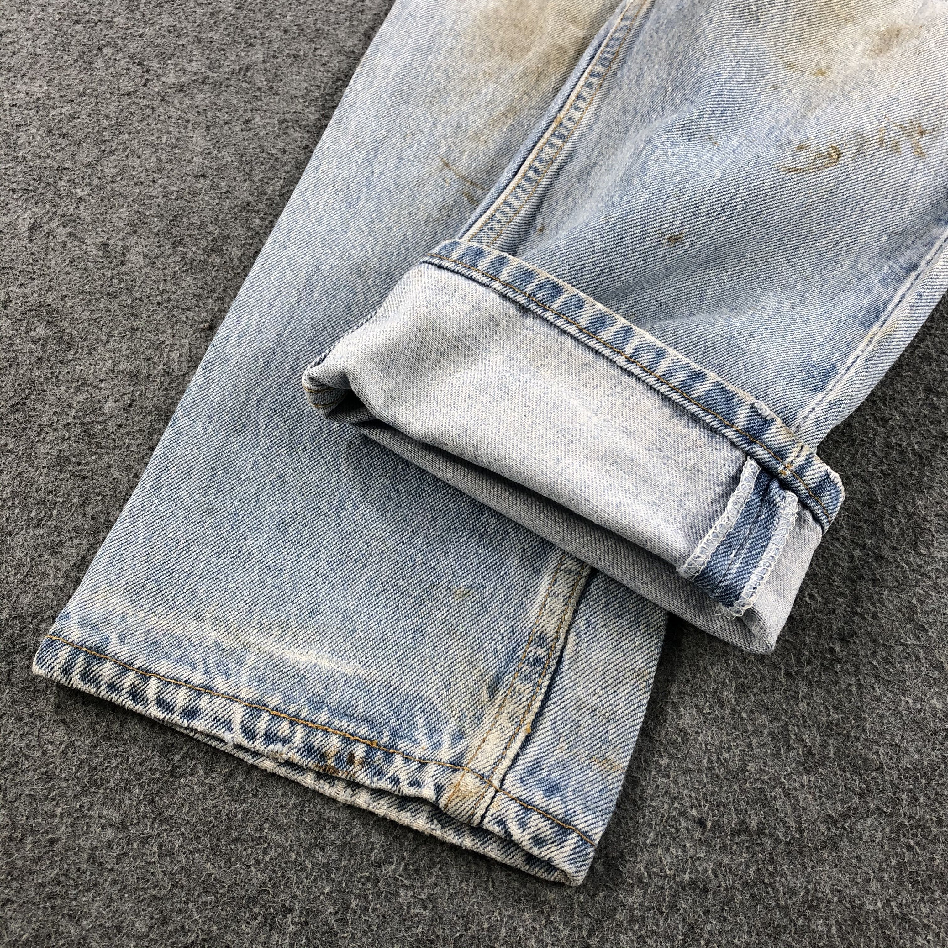 Levi's Vintage 90s Light Wash Levis 501 Jeans-J1478 Size US 28 / EU 44 - 7 Thumbnail