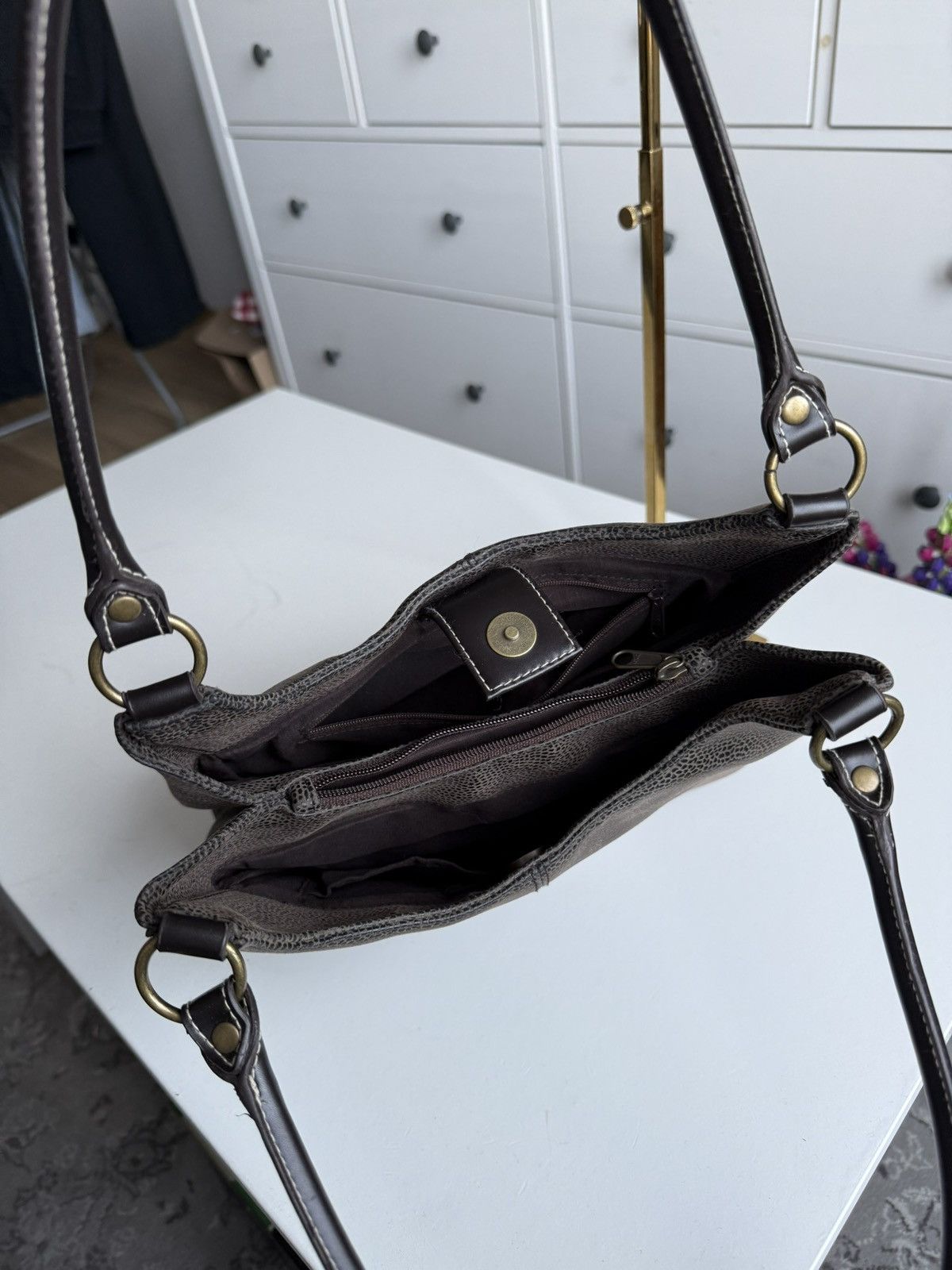 Japanese Brand VIntage y2k leather shoulder hand bag avantgarde opium retro Size ONE SIZE - 6 Thumbnail