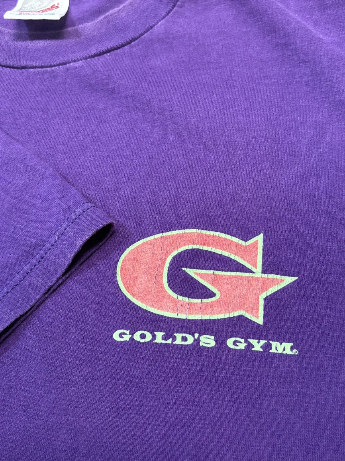 Vintage 90’s Gold’s Gym Vintage Tee Shirt Size US M / EU 48-50 / 2 - 6 Thumbnail
