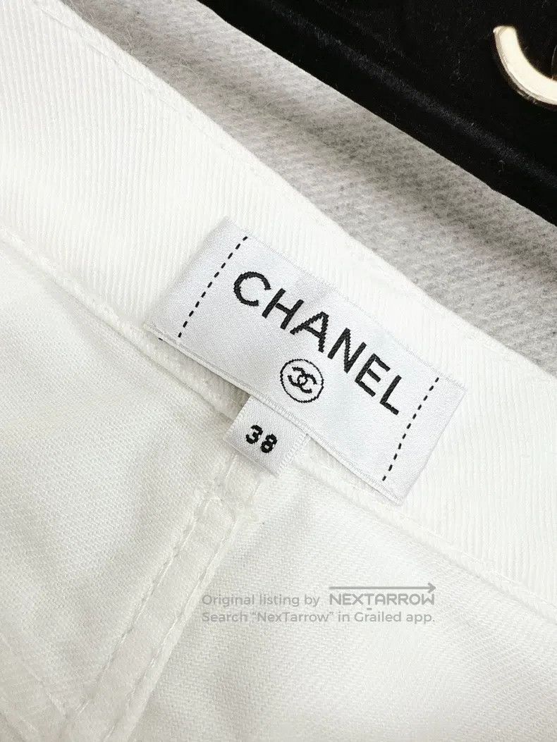 Chanel Chanel White C-pocket jeans Size 25" / US 0 / IT 36 - 7 Thumbnail