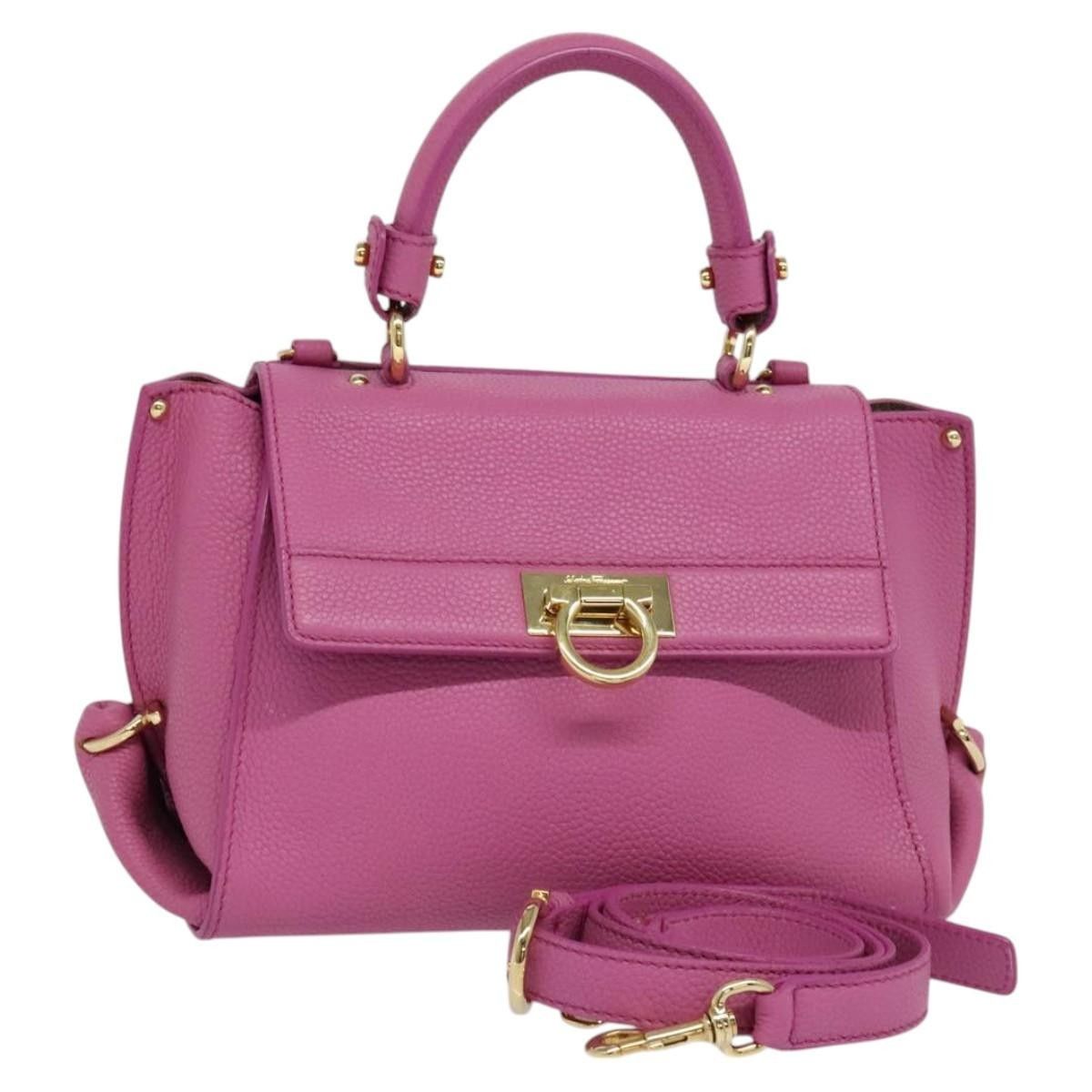 Salvatore Ferragamo Salvatore Ferragamo Sofia Satchel Leather Size ONE SIZE - 1 Thumbnail
