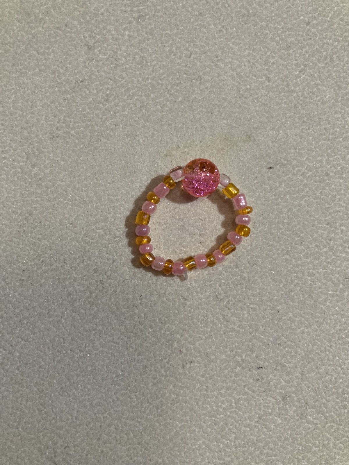 Other Pink and orange grackle glass ring Size ONE SIZE - 1 Preview