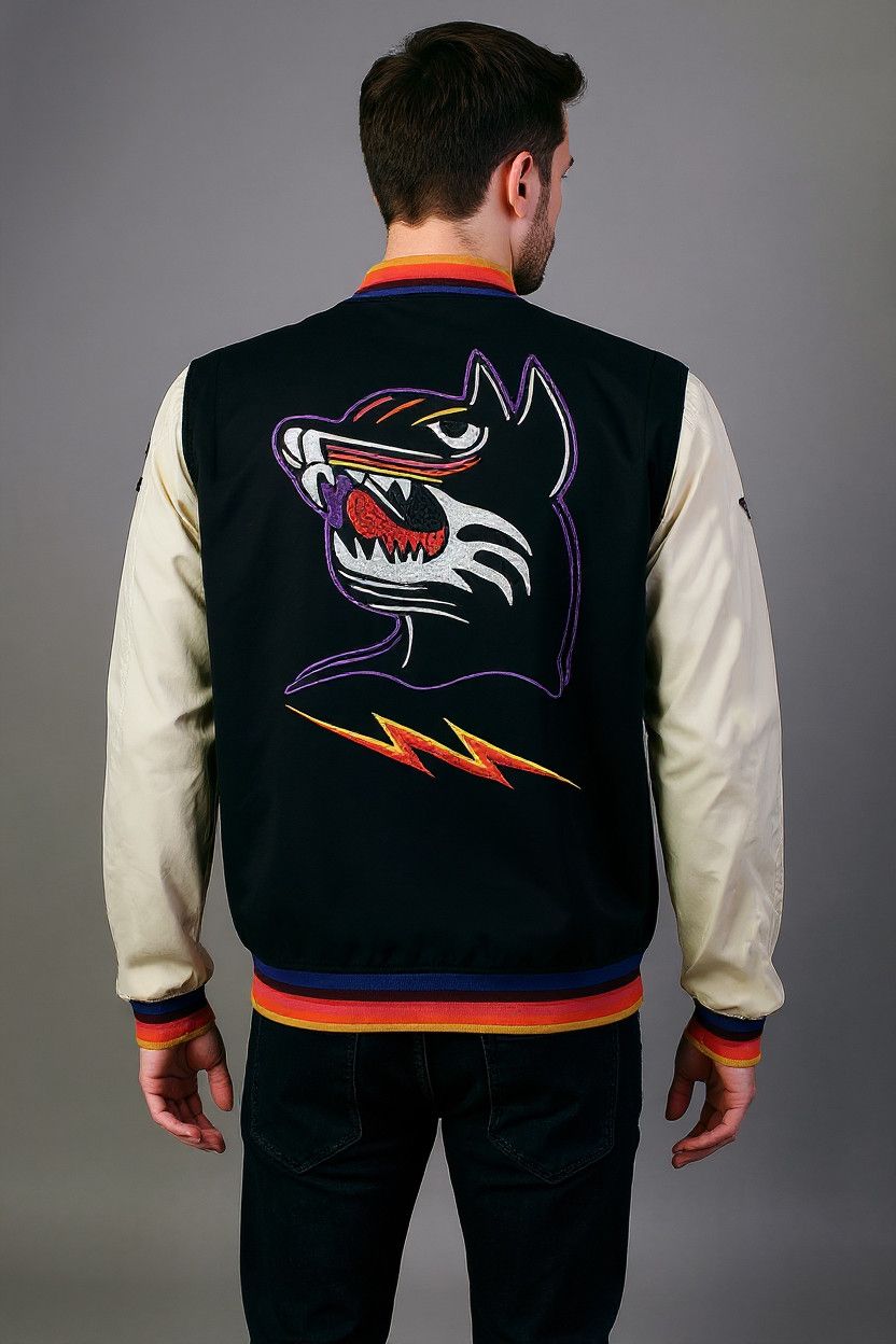 Diesel Diesel Bomber Varsity Jacket with Patches AW15 collection Size US L / EU 52-54 / 3 - 3 Thumbnail