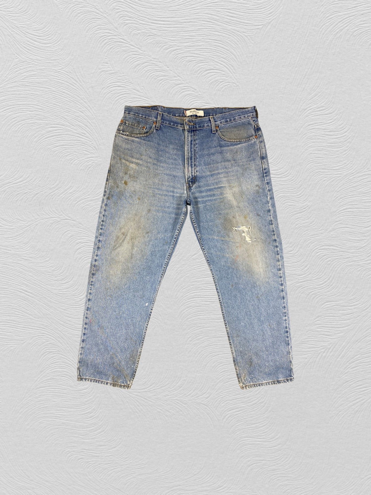 Dirty Used Blue Vintage Levi's 550 41x31.5 Denim -JN1895