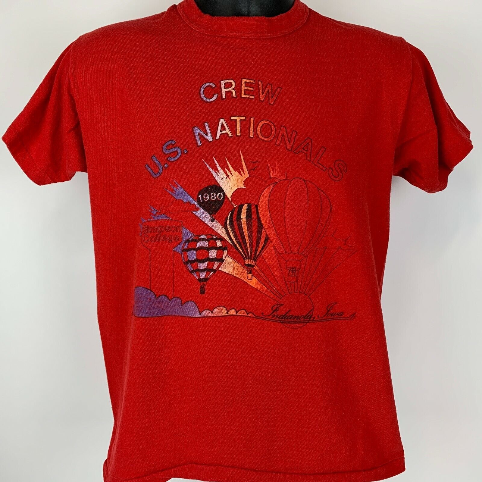 Russell Athletic Vintage 80s Indianola Hot Air Balloons T Shirt Iowa S Small Size US S / EU 44-46 / 1 - 2 Thumbnail