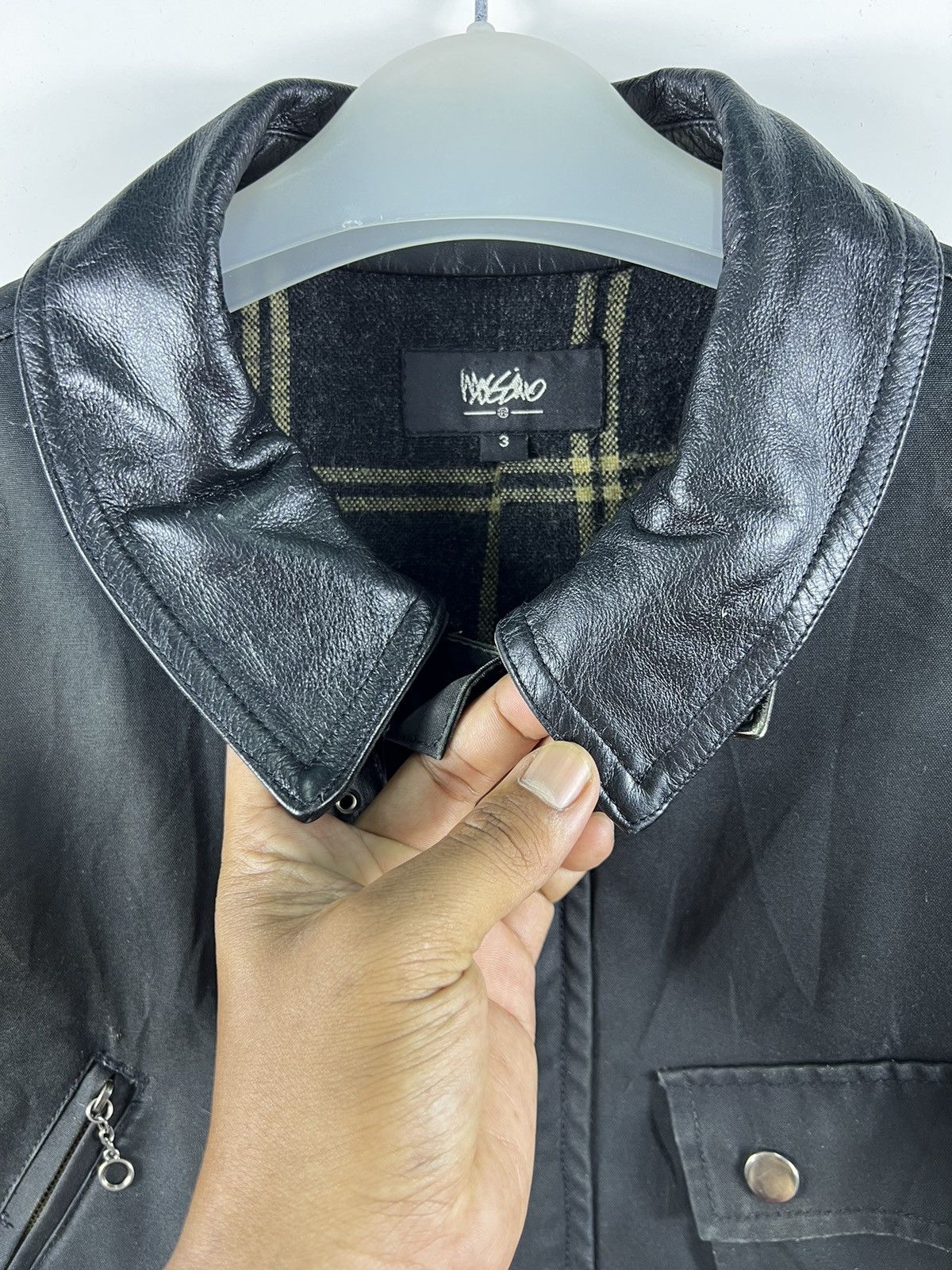 Japanese Brand 🔥 MOSSIMO LEATHER PART BLANKET LINED TYPE M-65 japan Size US L / EU 52-54 / 3 - 6 Thumbnail
