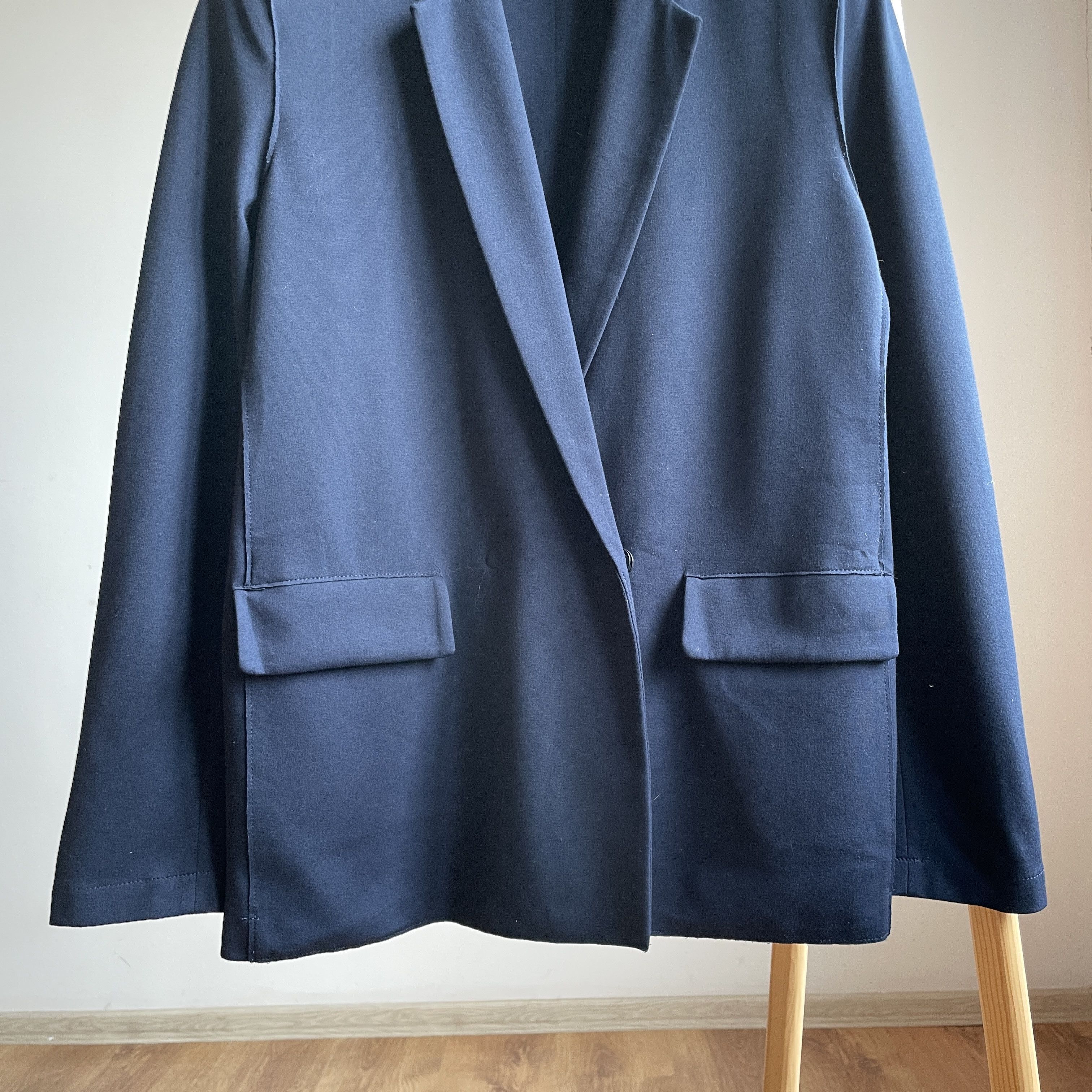 Harris Wharf London Harris Wharf London Womens Jersey Knit Viscose Blend Blazer Size M / US 6-8 / IT 42-44 - 5 Thumbnail